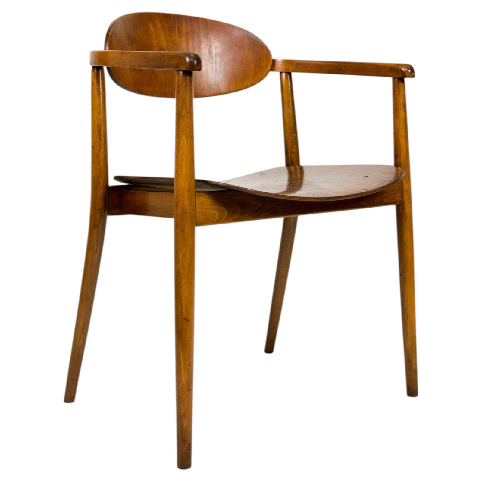 Antonin Suman Ton eetkamerstoel, Tsjecho-Slowakije, 1966