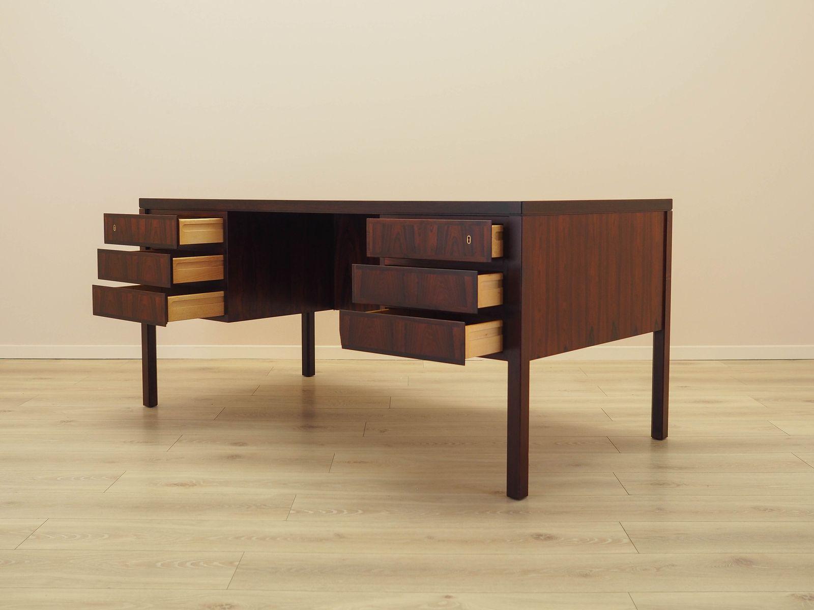 Vintage Desk, Danish Design, 1970s, Manufactured By Omann Jun photo buy