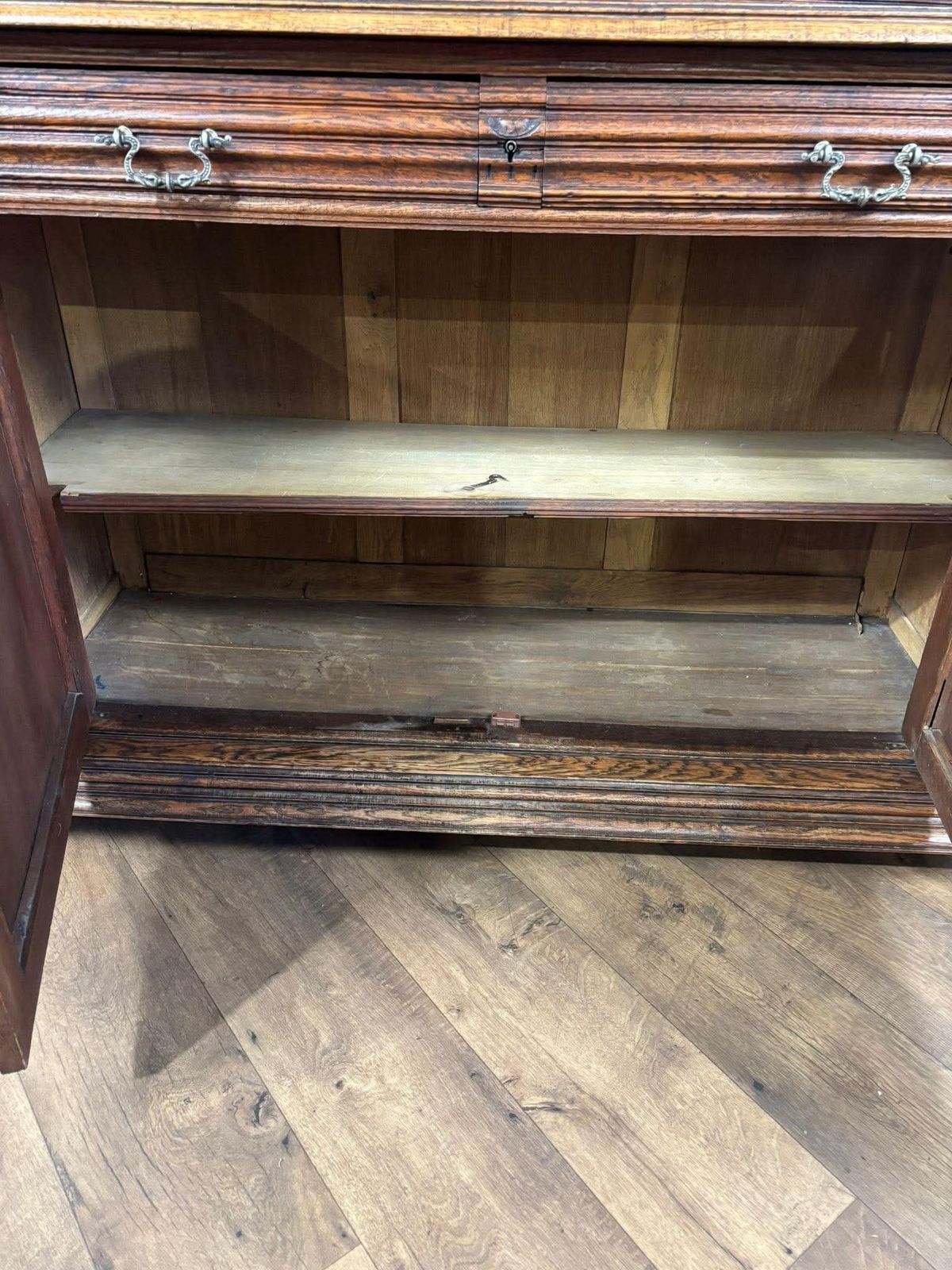 19th Century French Renaissance Style Carved Oak Buffet Sideboard photo furniture