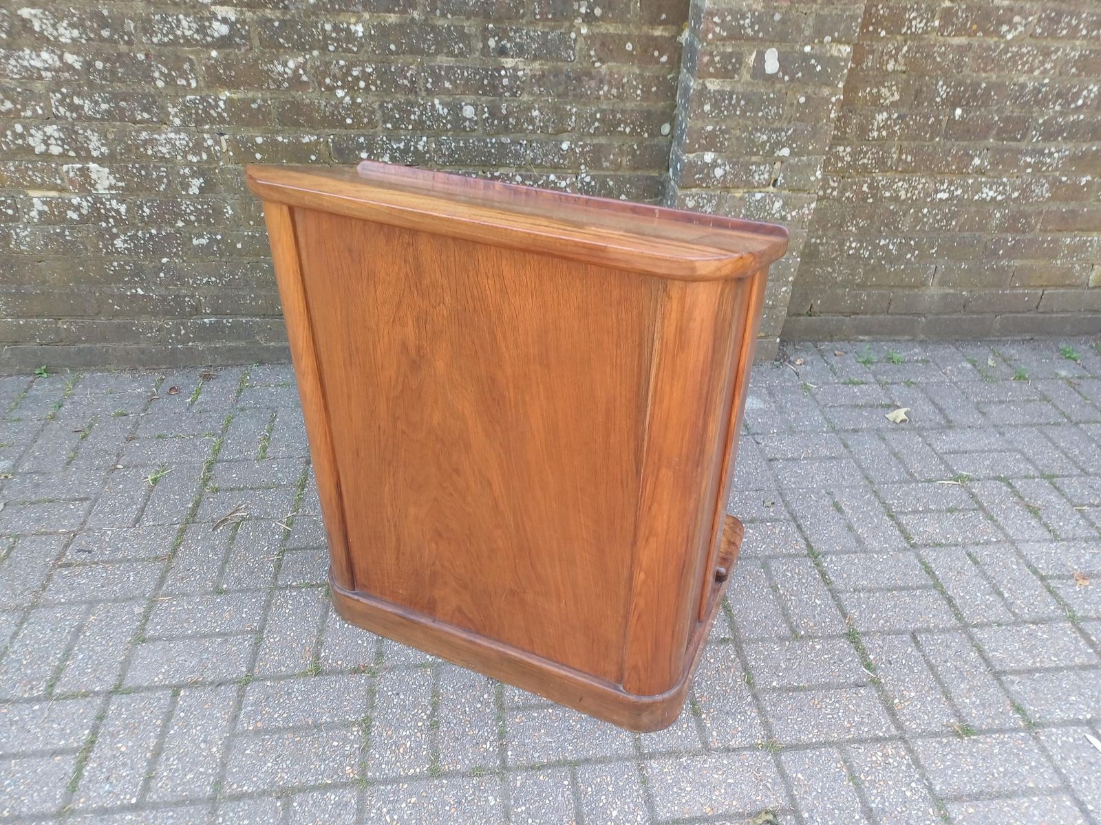 Art Deco Walnut Lectern Podium Quirky Menu Stand Host Station Shop Display Restaurant Reception Vintage Tv Theatre Prop Free Hand Delivery photo vintage
