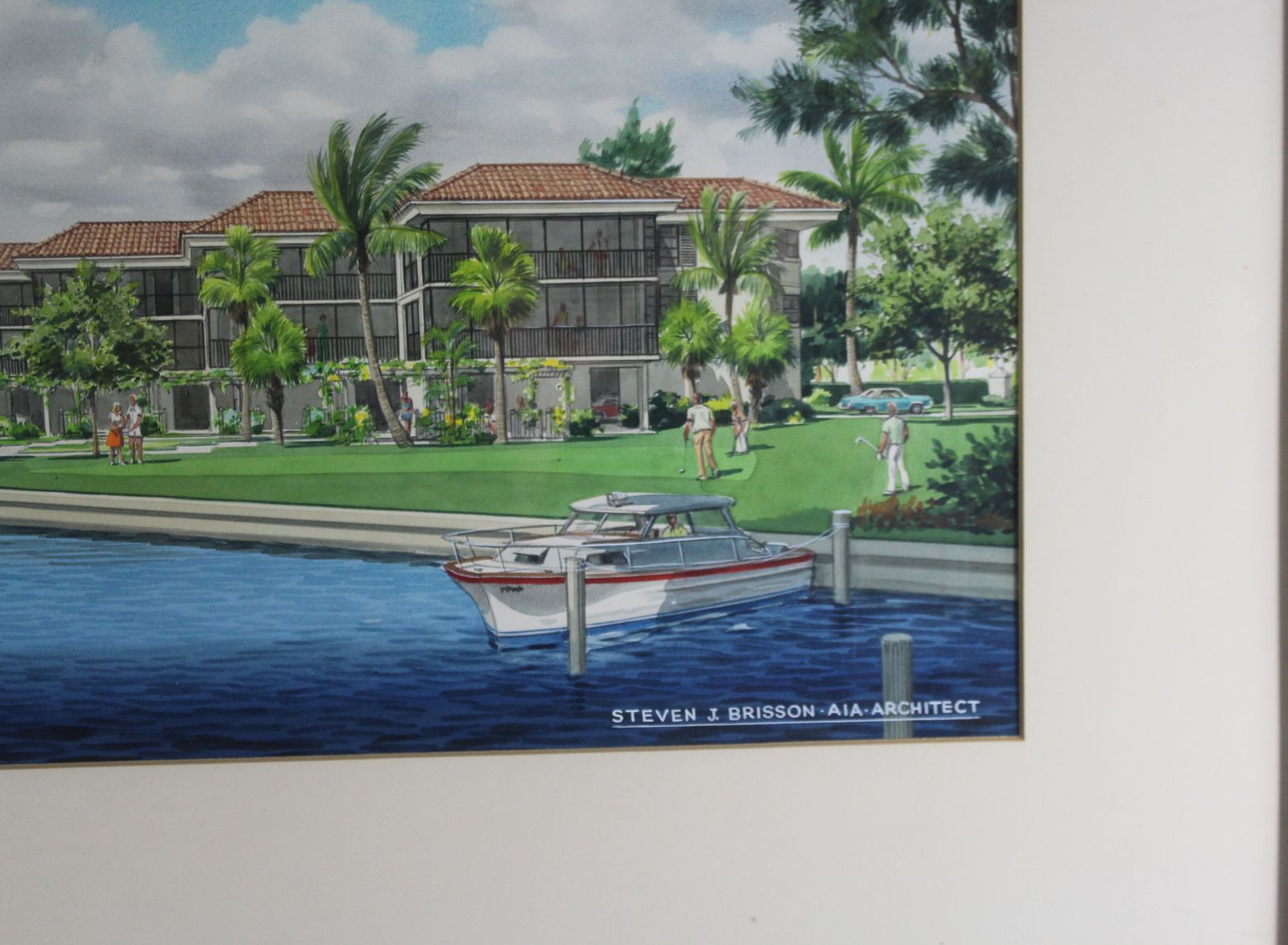 1970s Florida Architectural Renderings – Somerset At Moorings, Naples, Florida photo buy