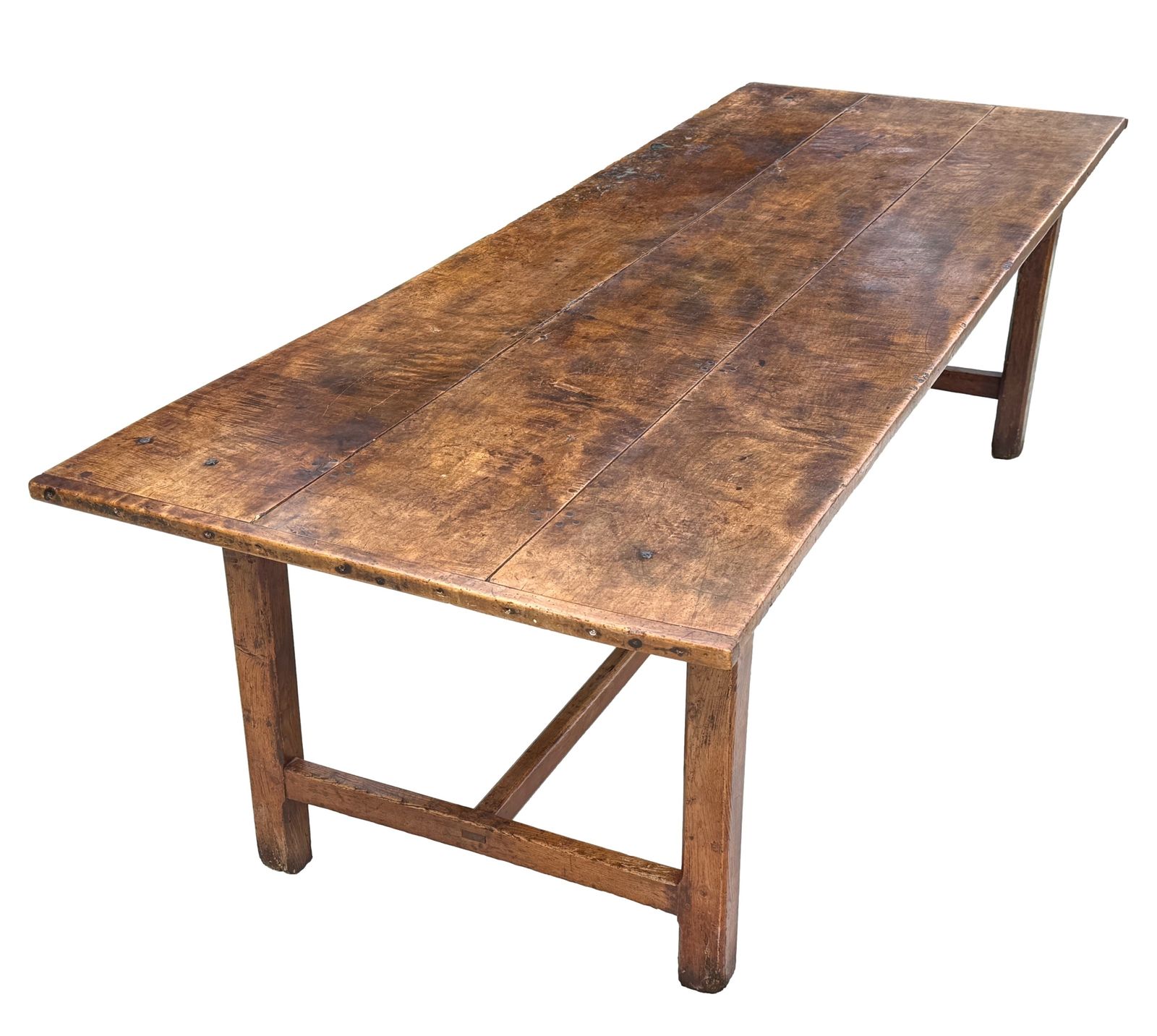 Large English 18th Century Farmhouse Kitchen Dining Table (England, Circa 1760) photo for sale