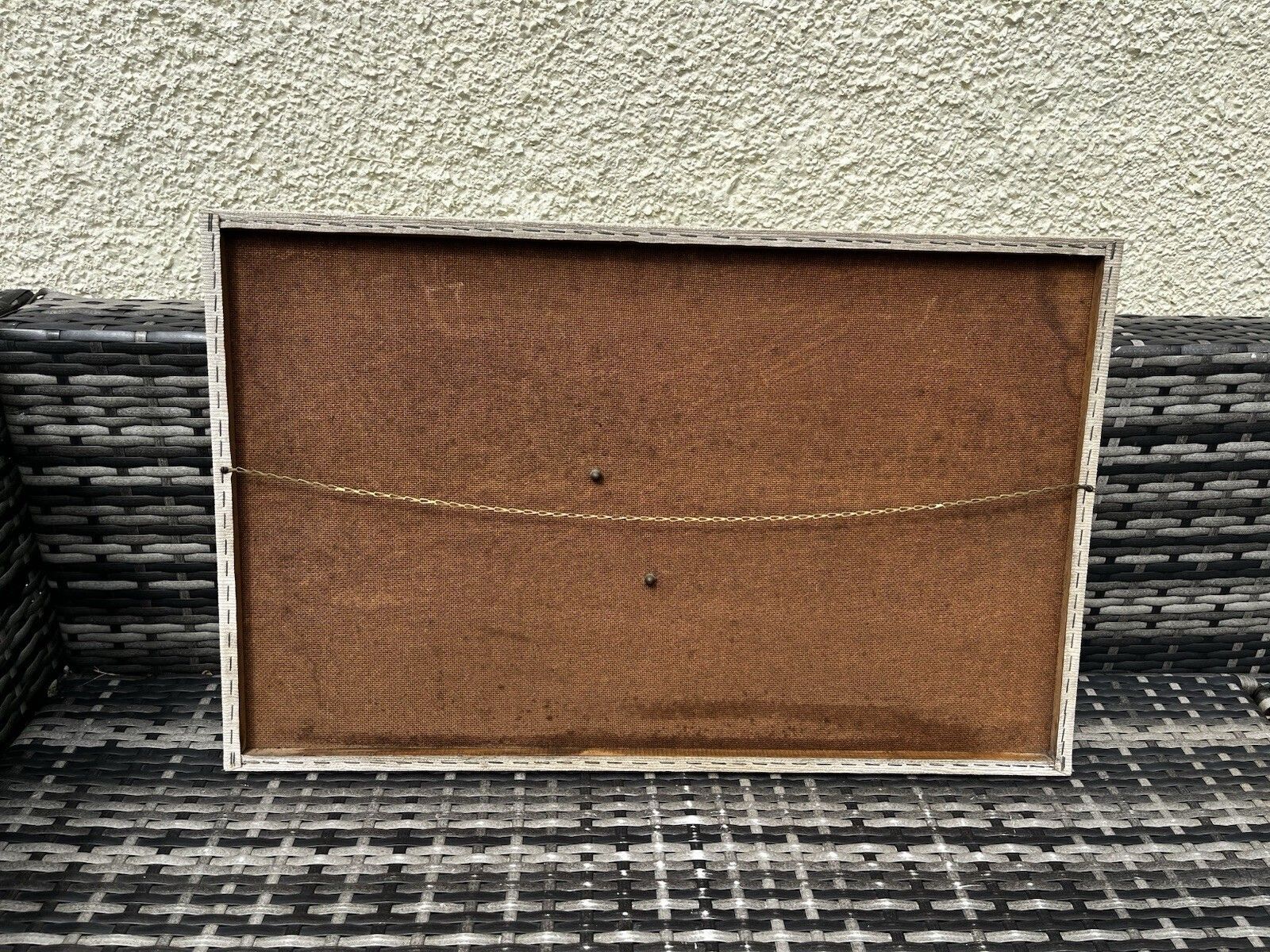 photo buy Mid Century Modern 60's Stylised Bull Brutalist Metal Wall Panel Art Picture Mcm