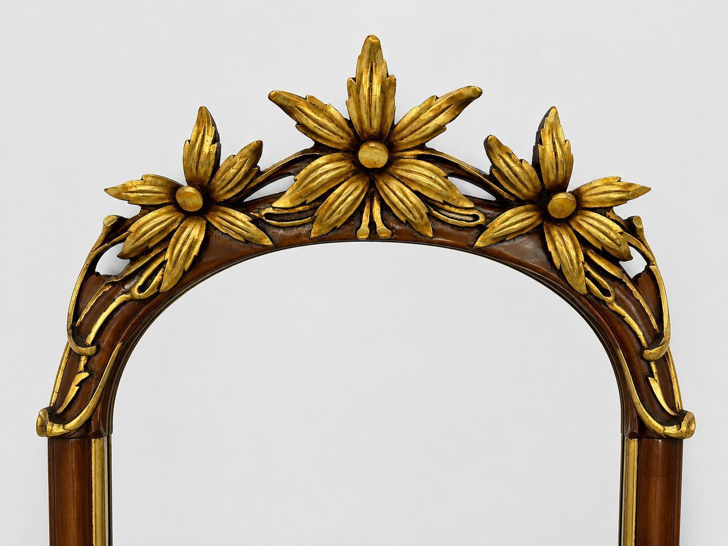 Asnaghi Carved Wood And Gilt Wall Mirror photo for sale