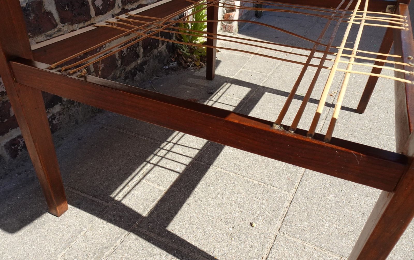 Teak Coffee Table With Ceramic Tiles From Vallauris Lascaux, 1950s photo 619.0
