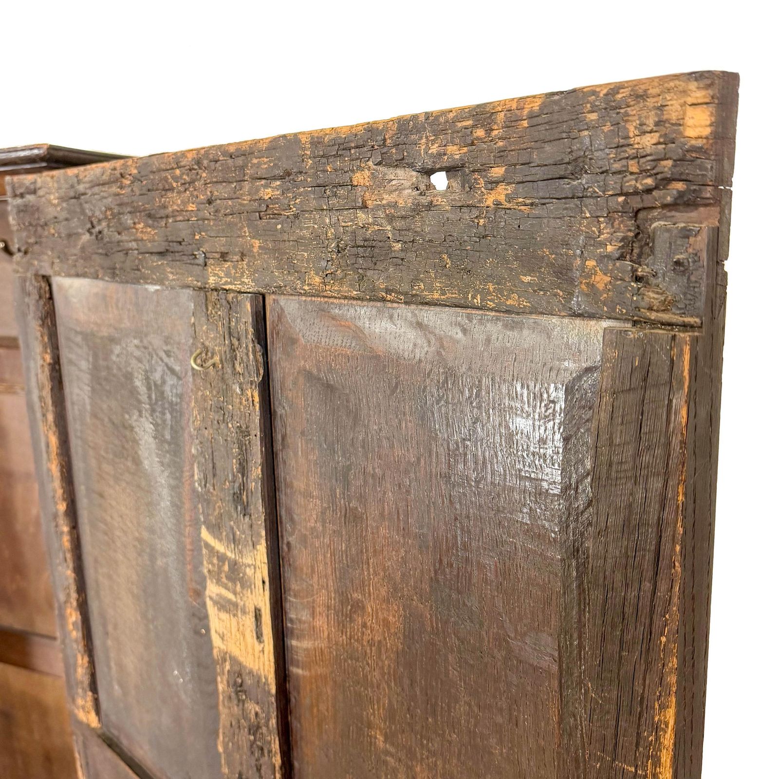 Furniture Antique Oak Panelled Hall Cupboard | Antique Cupboard | Storage Cupboard | Antique Storage | Vintage Furniture (M 6772) photo