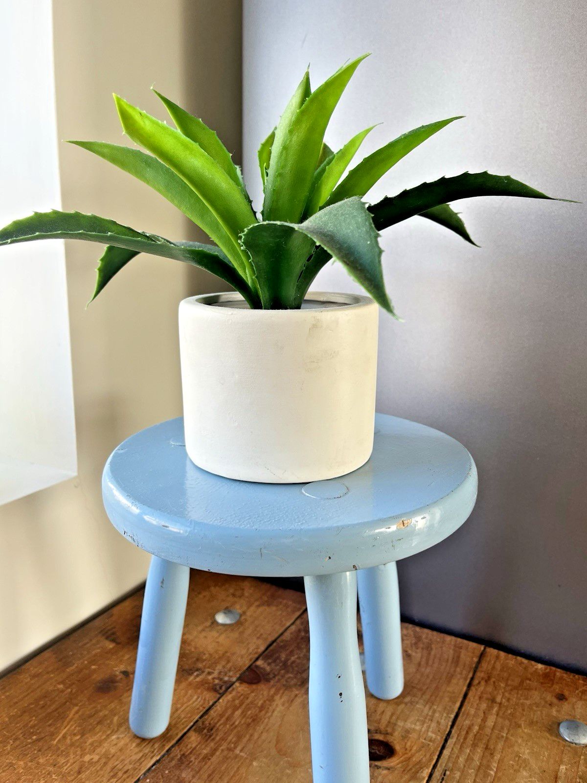 Painted Dairy Milking Stool Rustic Country Farmhouse Antique Vintage Plant Stand photo for sale