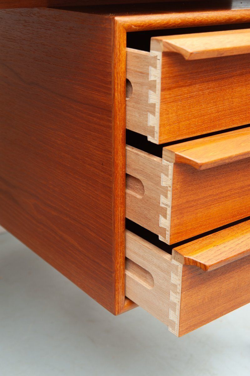 Teak Desk By Gv Gasvig For Gv Møbler, 1960s photo 1429.0