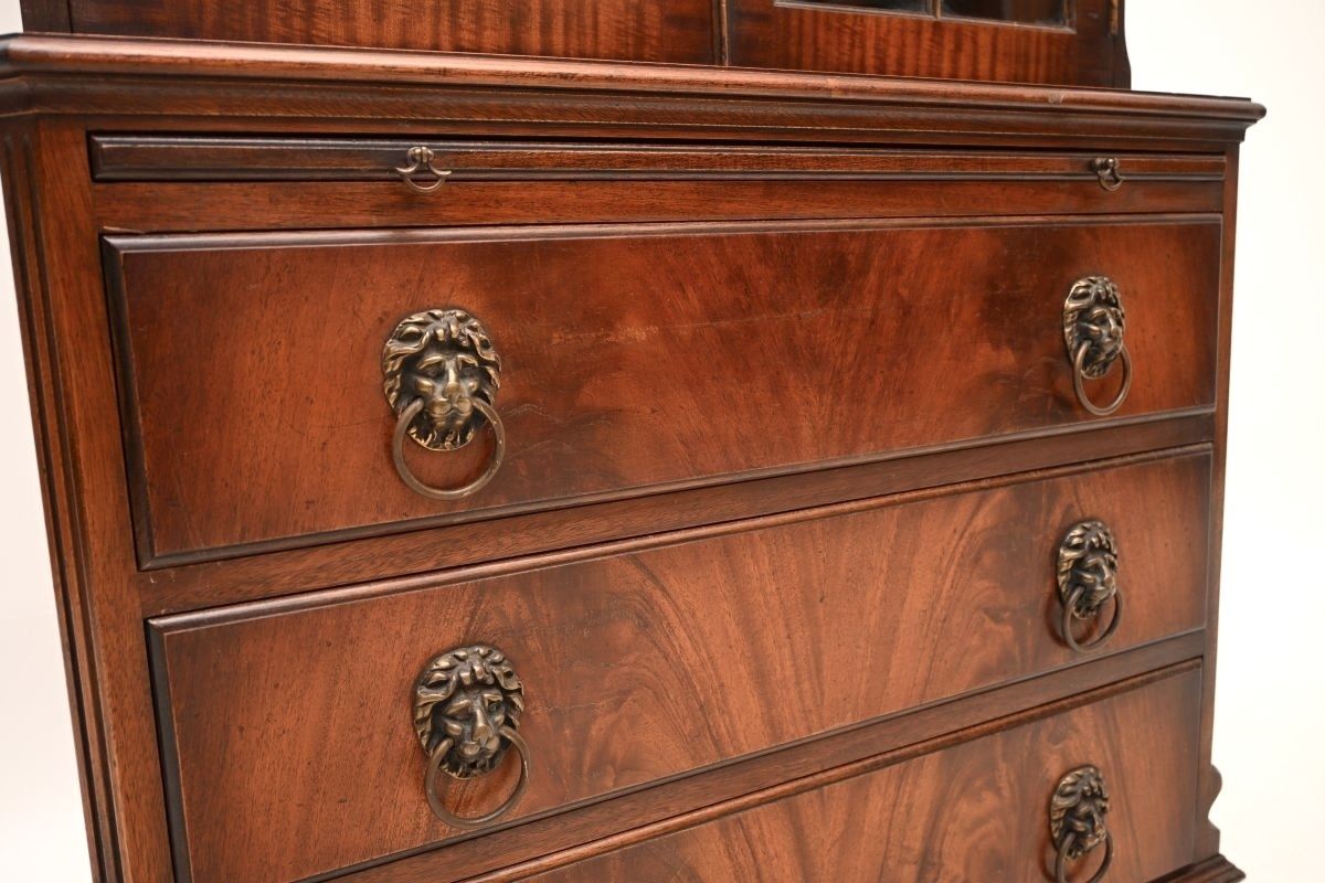 Antique Georgian Style Mahogany Bookcase photo 1105.0
