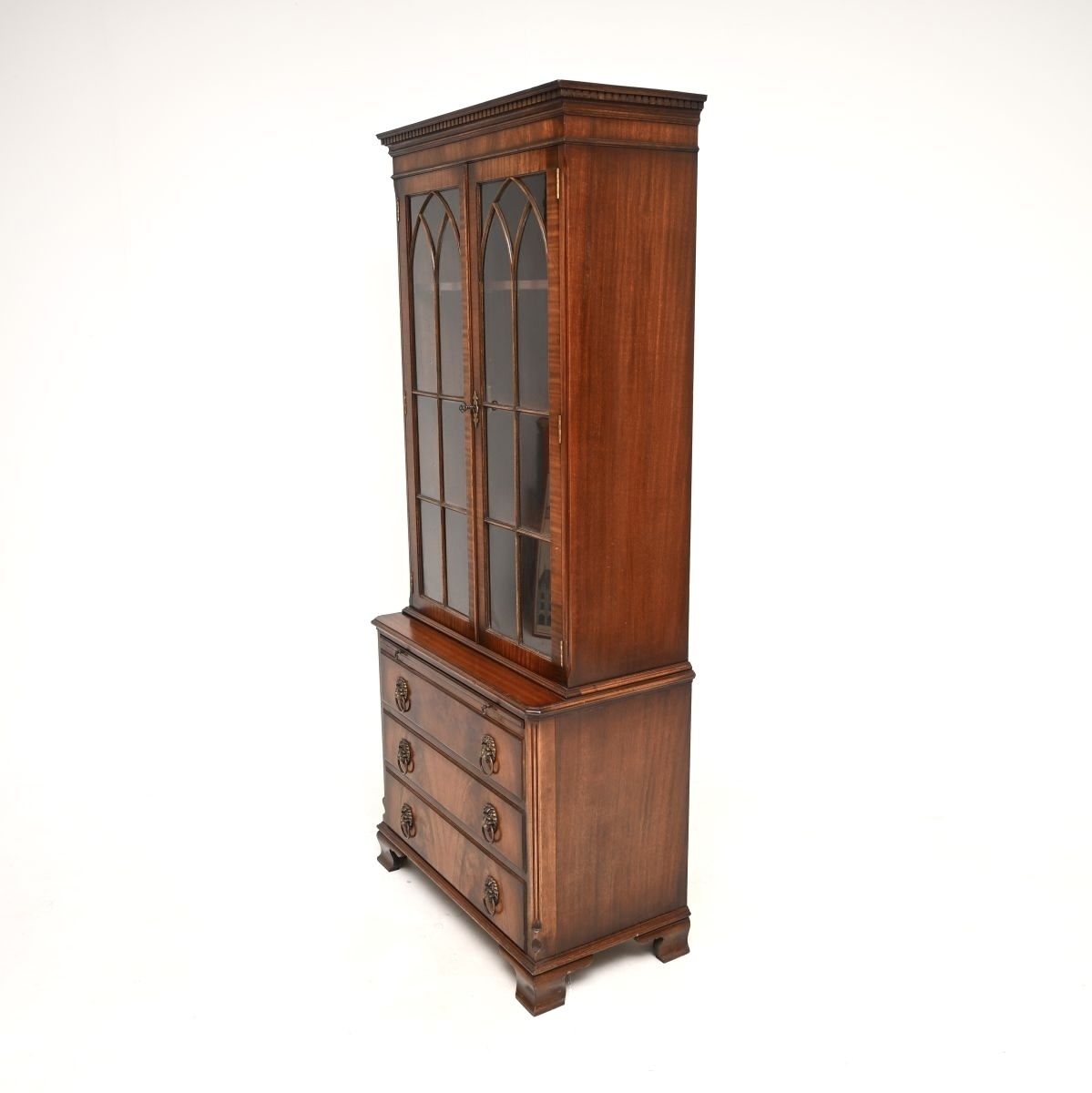 Antique Georgian Style Mahogany Bookcase photo buy