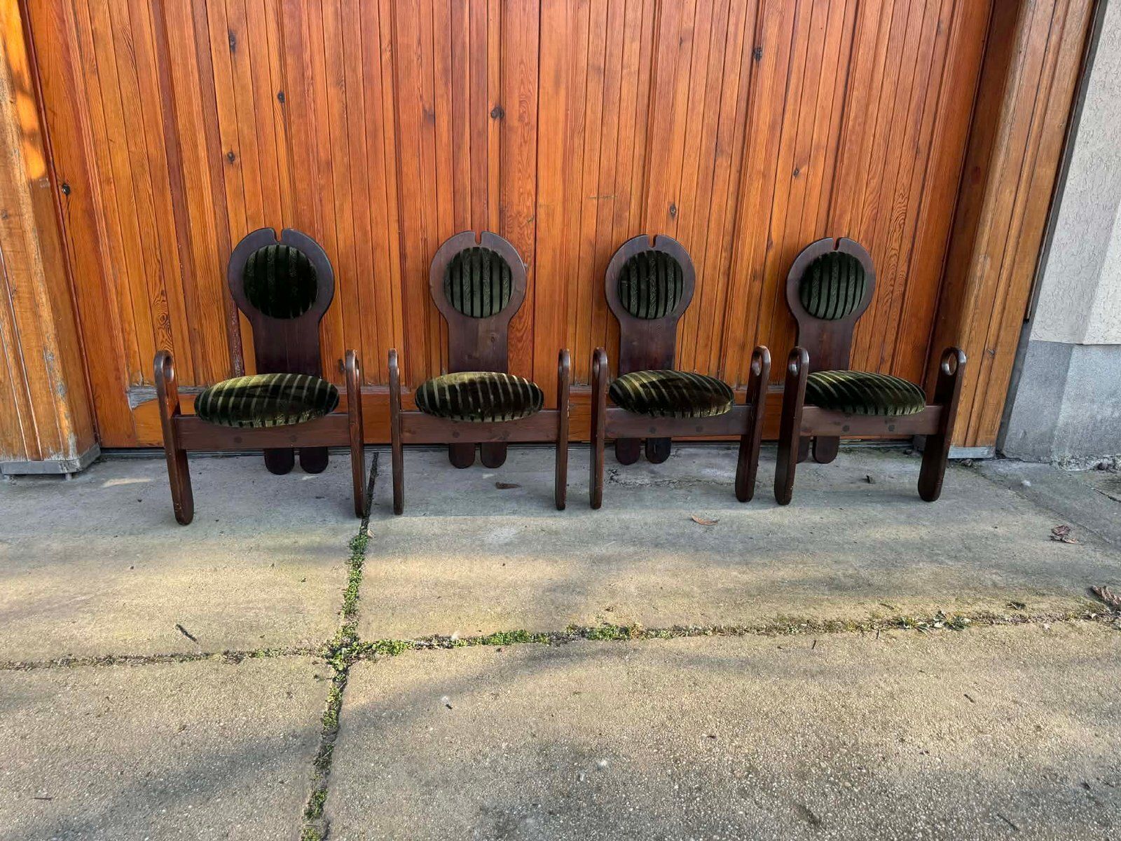 Mid-Century eetkamerstoelen van Szedleczky Mária, jaren 1960, set van 4 photo furniture