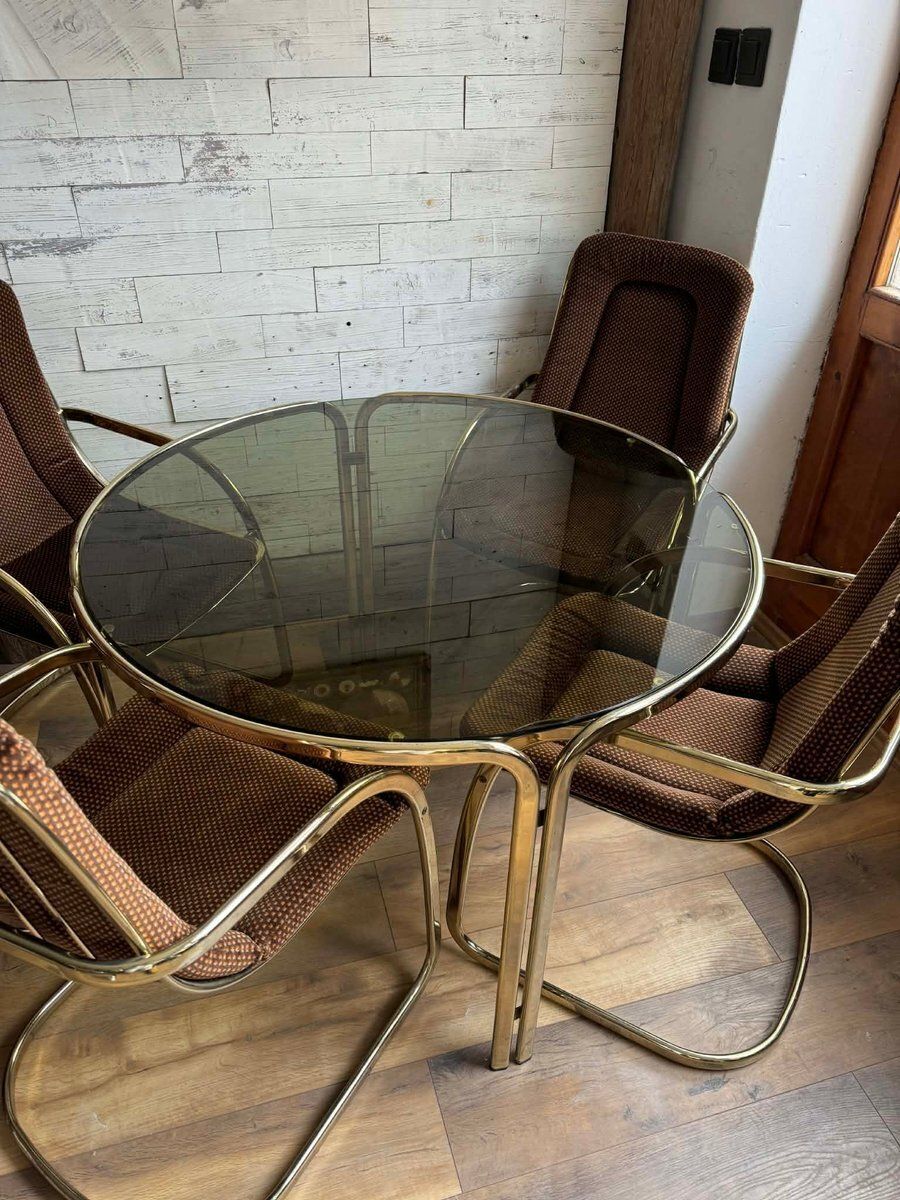 Copper Dining Set From Gastone Rinaldi, 1970s, Set Of 5 photo 4521.0
