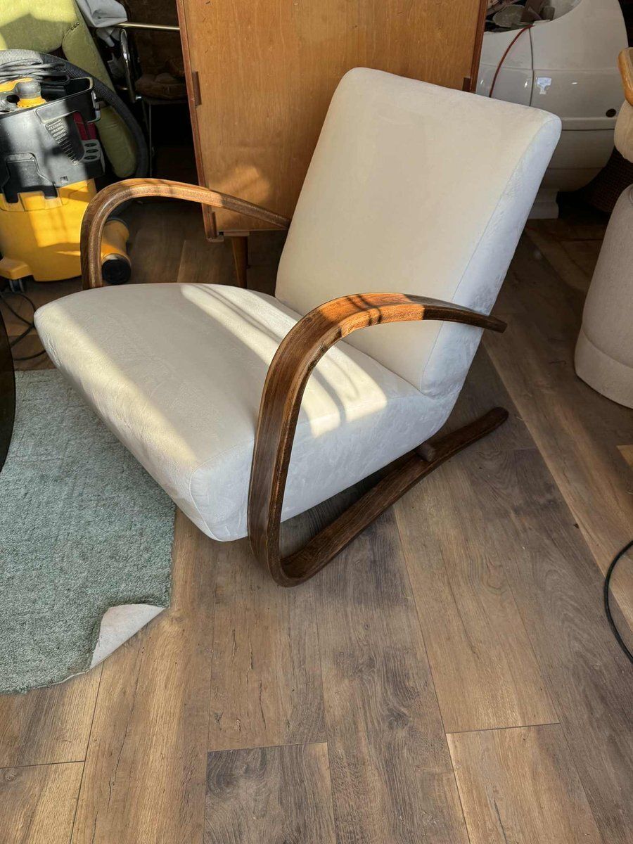 Model H 269 Lounge Chair van Jindrich Halabala, jaren 1930