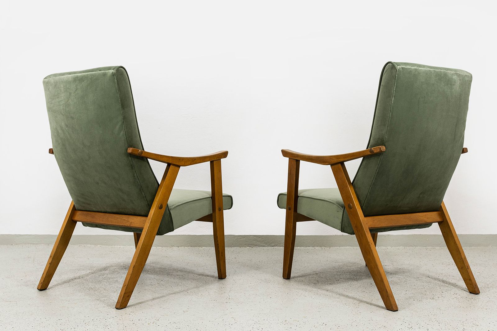 Mid-Century Fauteuils van Edmund Homa GFM-18, Polen, jaren 1960, set van 2 photo 1250.0