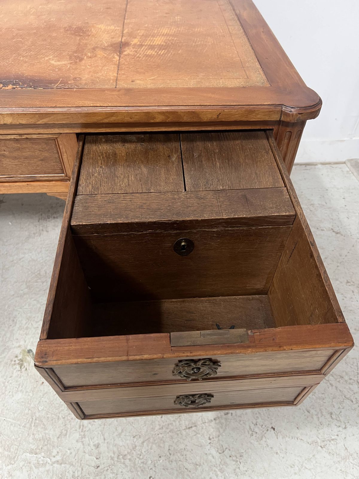 photo buy Louis XVI Style Walnut Desk From The Late 19th Century.