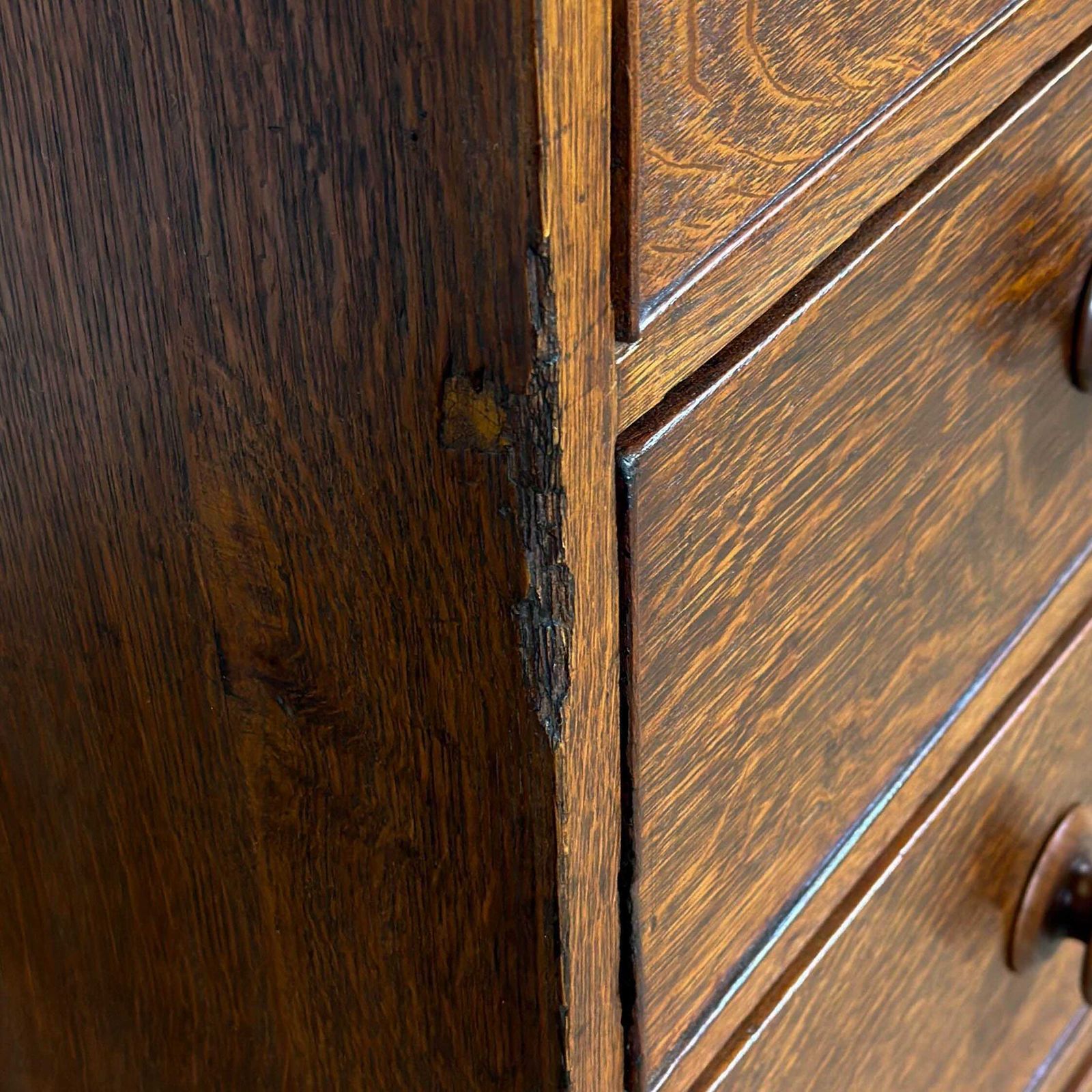 Furniture Antique Georgian Oak Chest Of Drawers | Antique Storage | Bedroom Drawers | Antique Chest Of Drawer photo