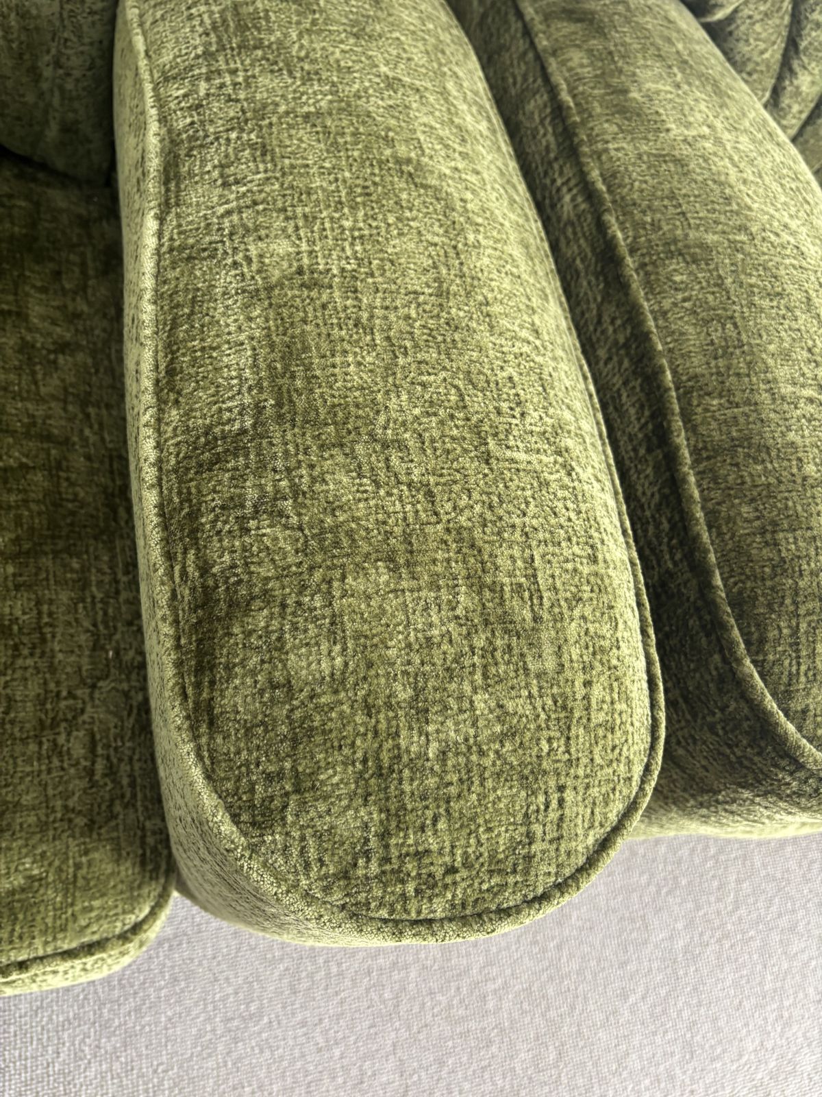 Matching Pair Art Deco Style Deep Armchairs In Forest Green Velvet photo vintage