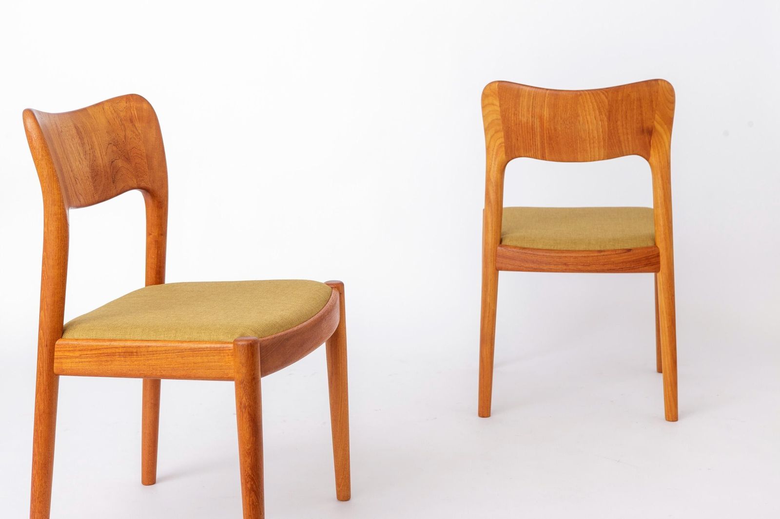 Set Of 8 Niels Koefoed “Ole” Dining Chairs Danish Teak 1970s Mid Century Modern Restored Chairs photo buy