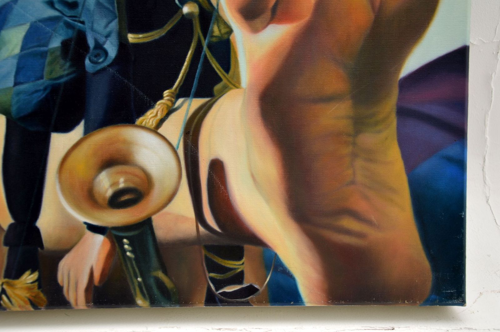 Oil Painting On Canvass By Josep Moncada Titled : Where Are You Taking Me? photo Art