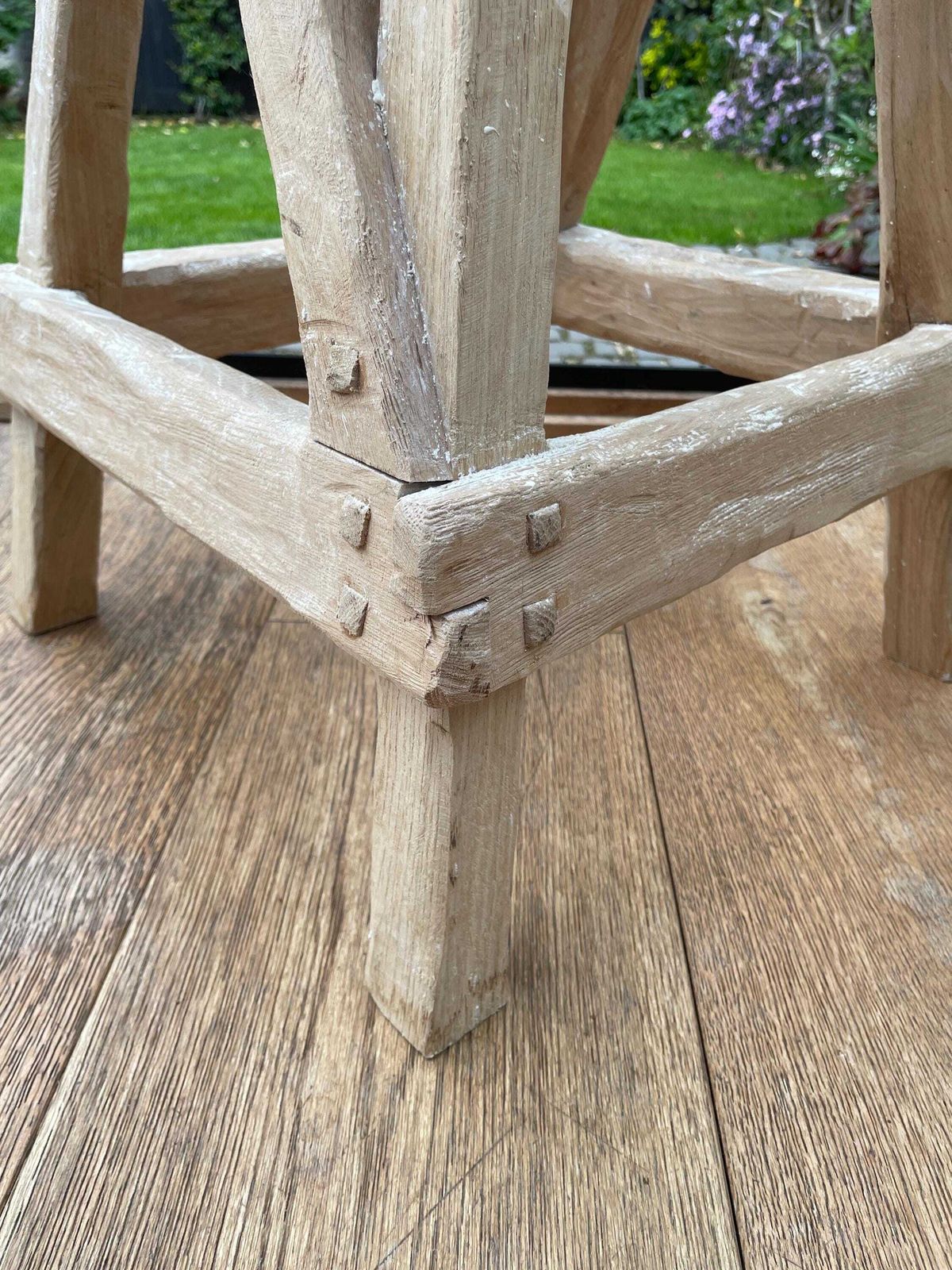 Pair Of Adjustable White Oak Sculpture Stands | Fsc Oak Display Pedestals photo Art