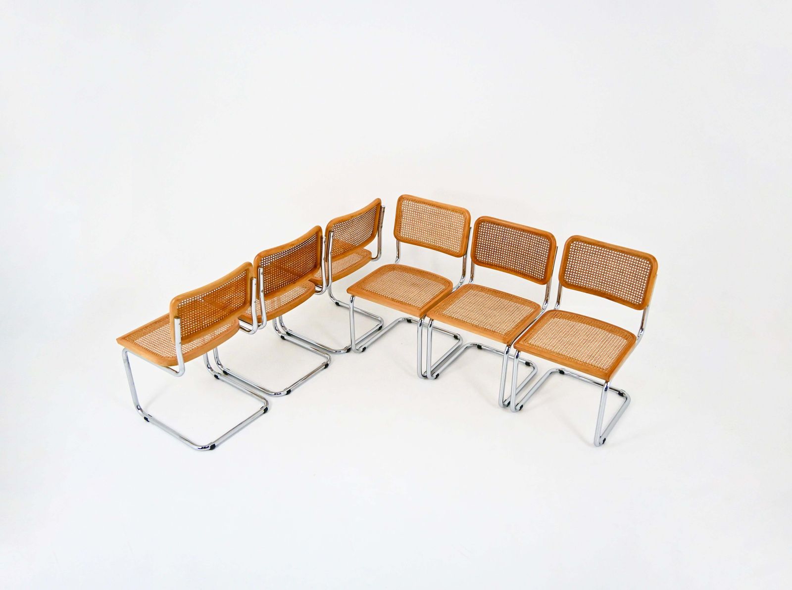 Dining Chairs Style B32 By Marcel Breuer, Set Of 6 photo for sale