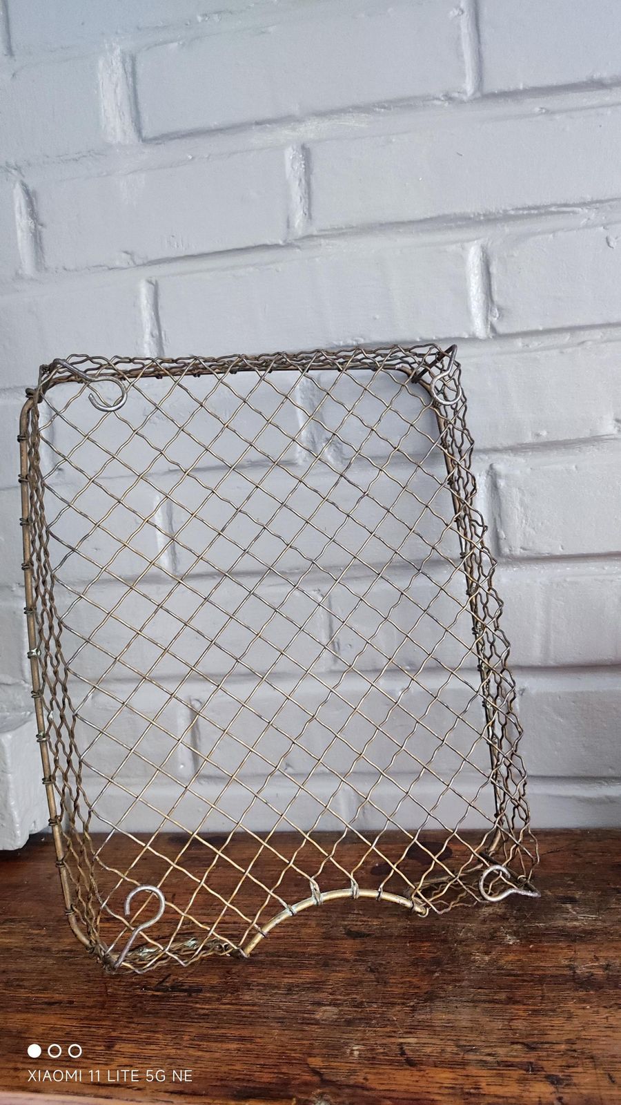 Antiek Frans draadstalen bureaulade organizer mandje photo buy