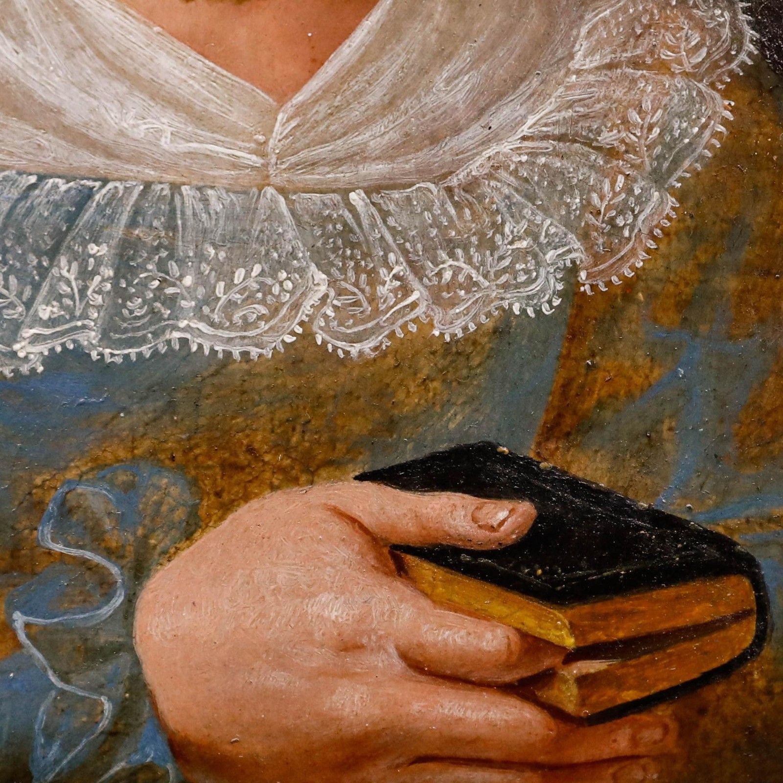 Dutch School 18th Century Oil Zeeland Bourgeois Woman photo Art