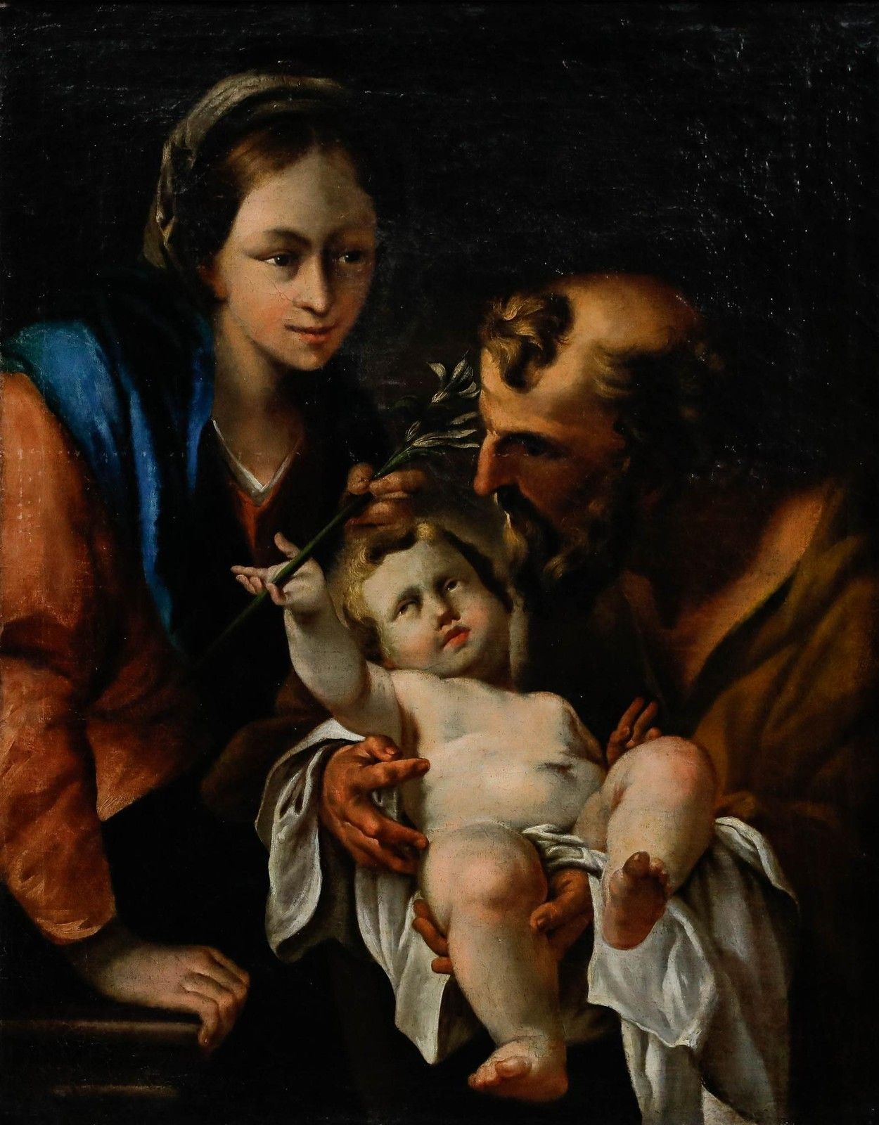 18th Century Oil The Holy Family photo furniture