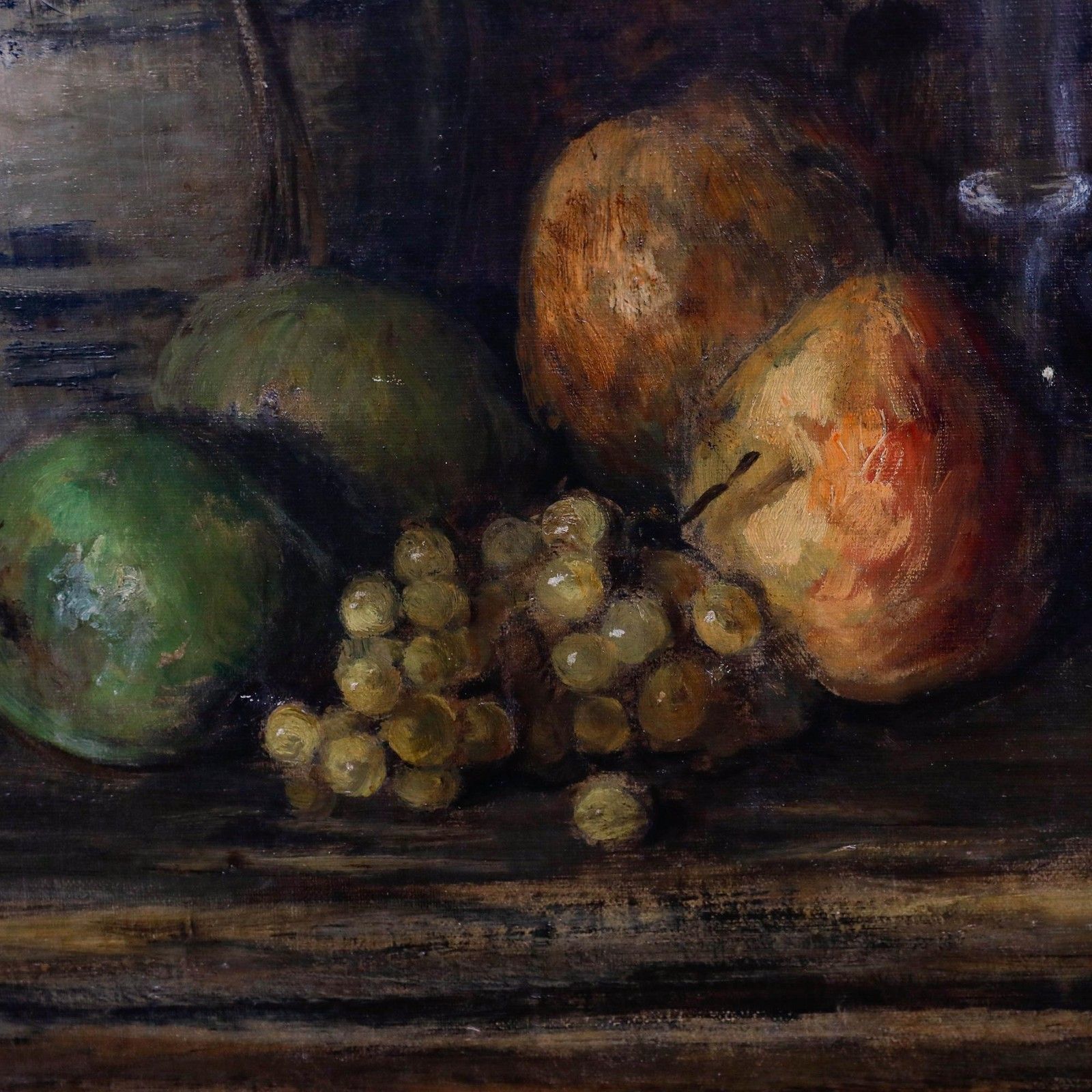 Carl Hayer Late 19th Century Oil, Grapes And Porcelain photo 495.0