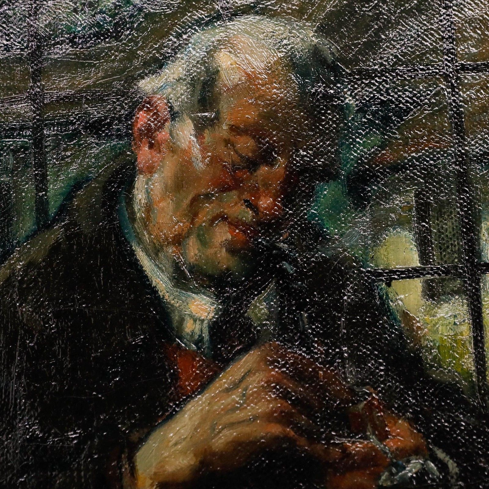 Willi Hans Burger Willing (1882 1969) Framed Oil, A Leisurely Afternoon photo vinterior
