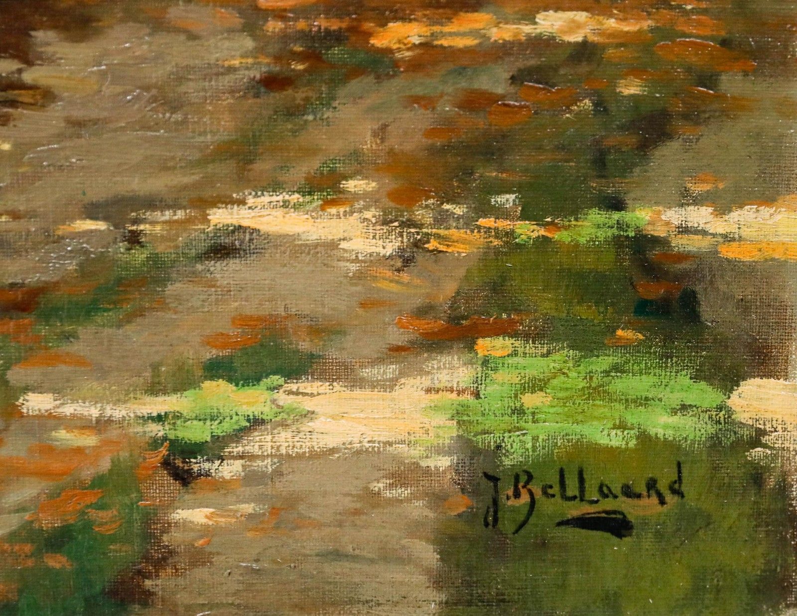 J. Bellaerd Framed Mid 20th Century Oil, The Beech Avenue photo vintage