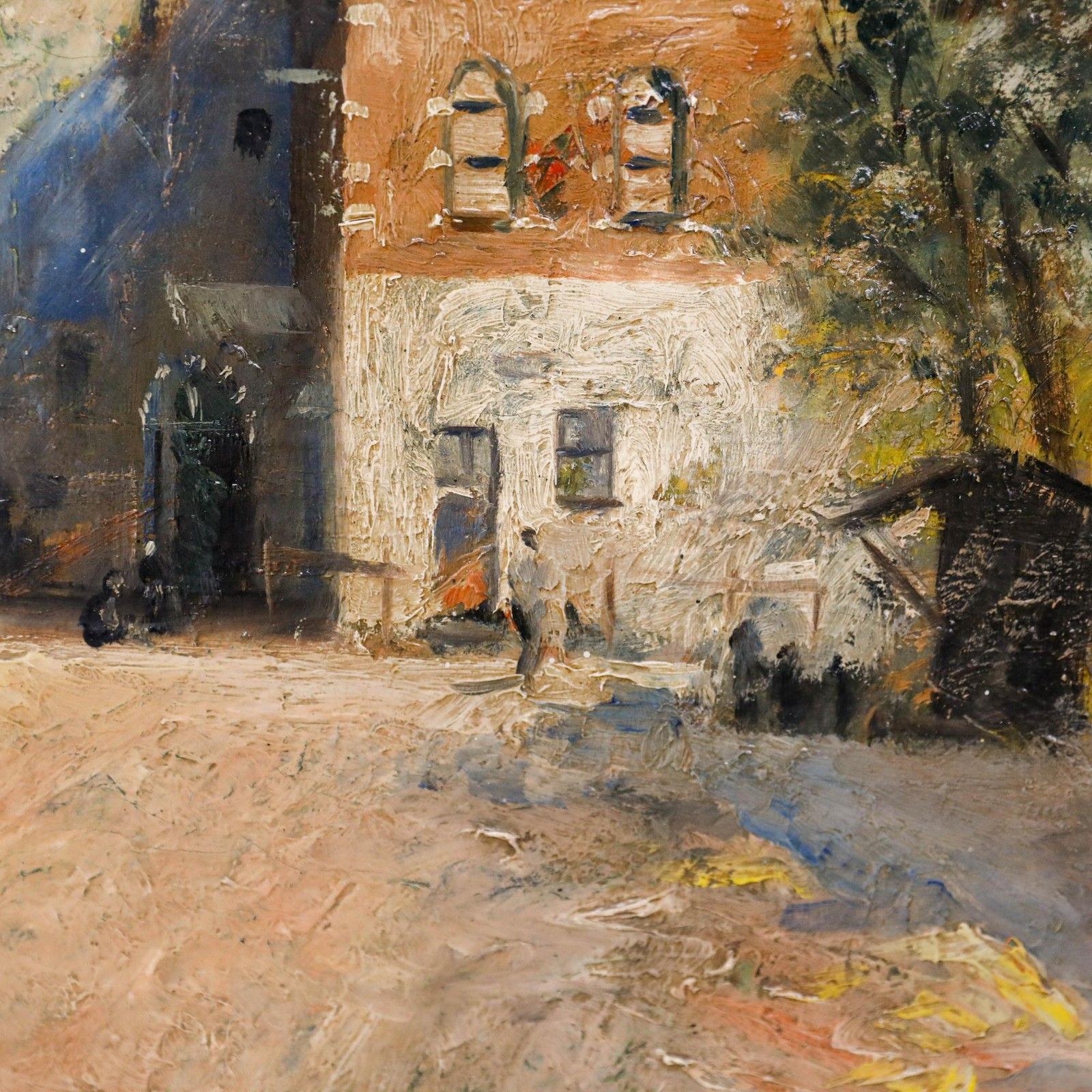 Attrib. Elie Anatole Pavil (1873 1948) Early 20th Century Oil, A Quiet Street photo vinterior