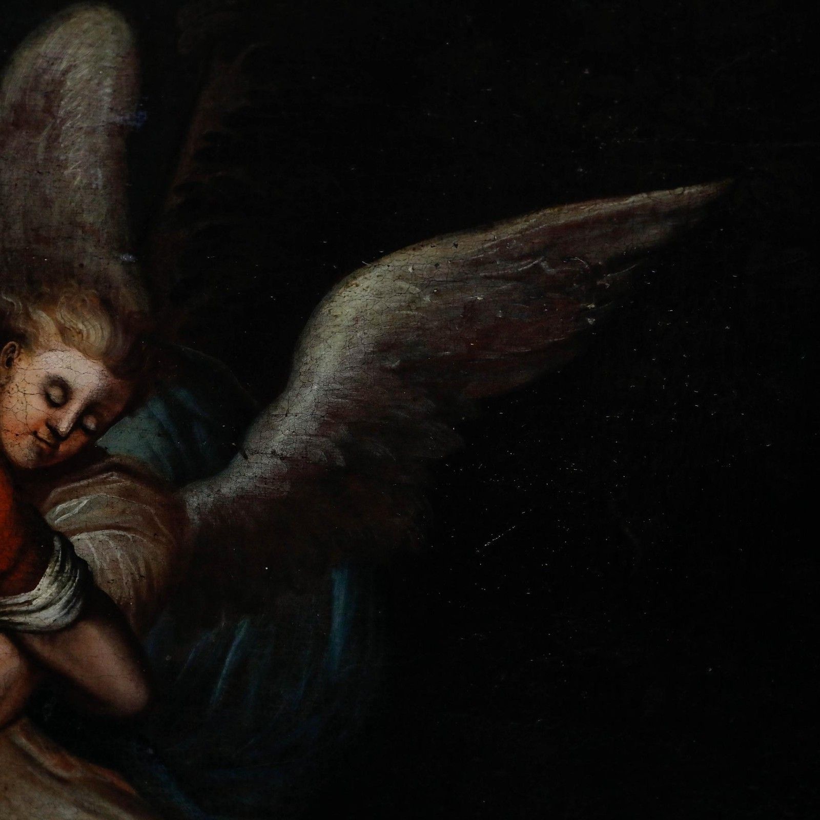 Johann Glocker (1690 1763) 18th Century Oil, Jacob And The Angel photo 995.0