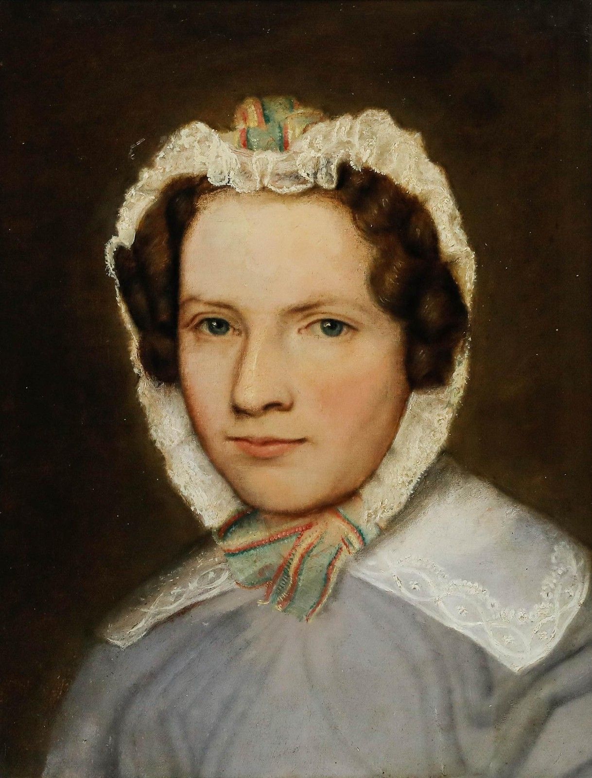 Framed 19th Century Oil Portrait Of A Lady photo furniture
