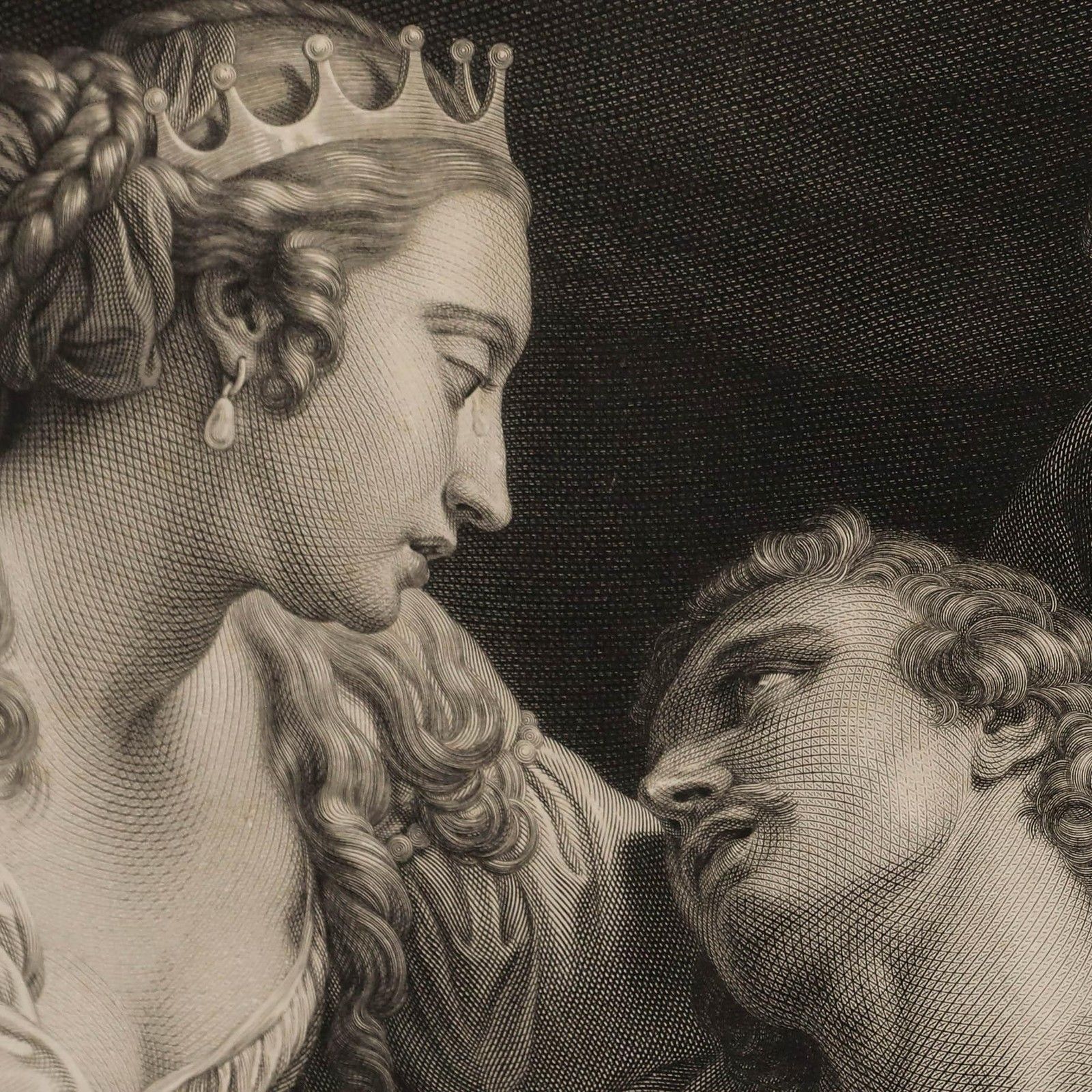 Wille After Batoni 1778 Engraving, The Death Of Mark Antony photo Art