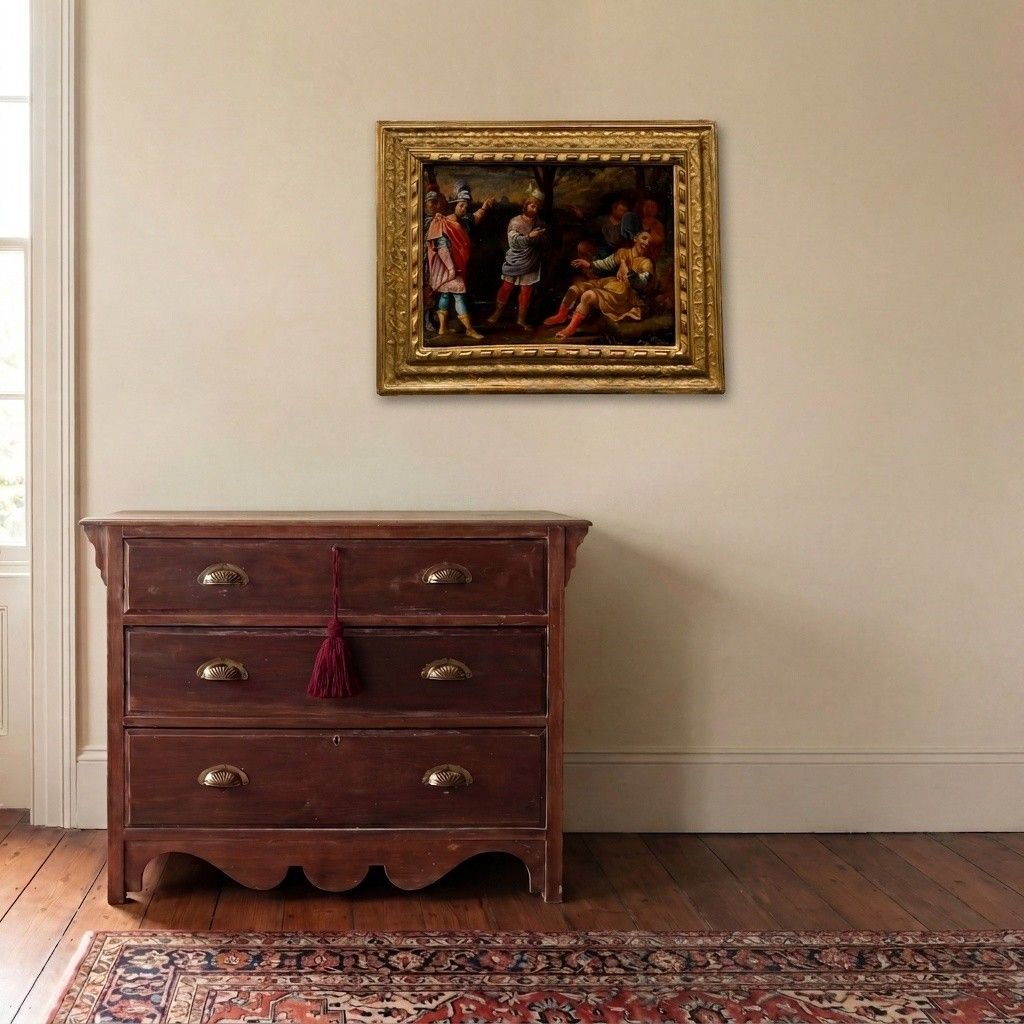 Italian School 18th Century Oil The Judgement Of Samson photo for sale
