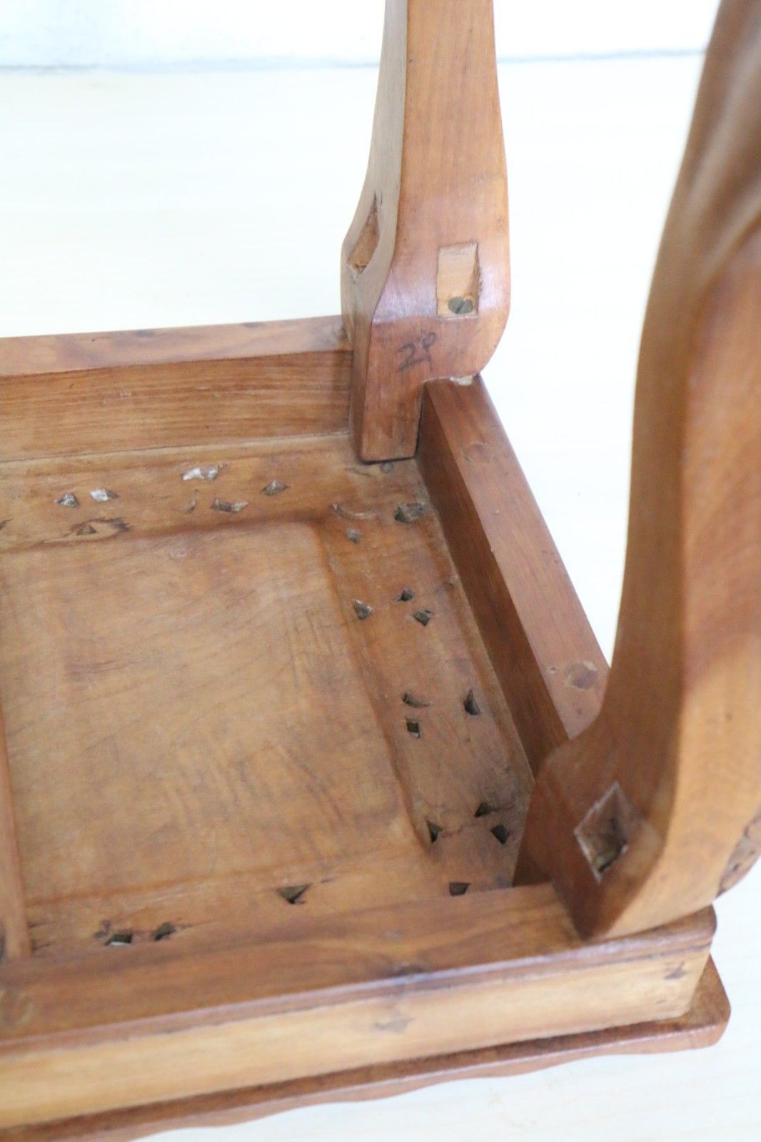 photo buy A Vintage Small Wooden Teak Table Carved Details 20th C. S.E.Asian Handmade 2 Of 2