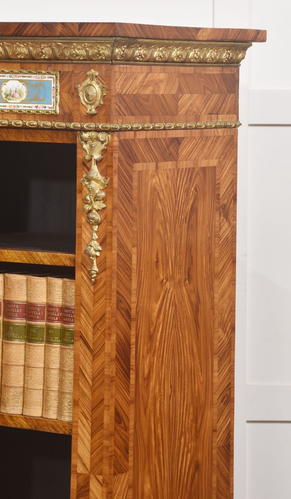 Furniture Pair Of Exceptional Kingwood And Tulipwood Open Bookcases photo