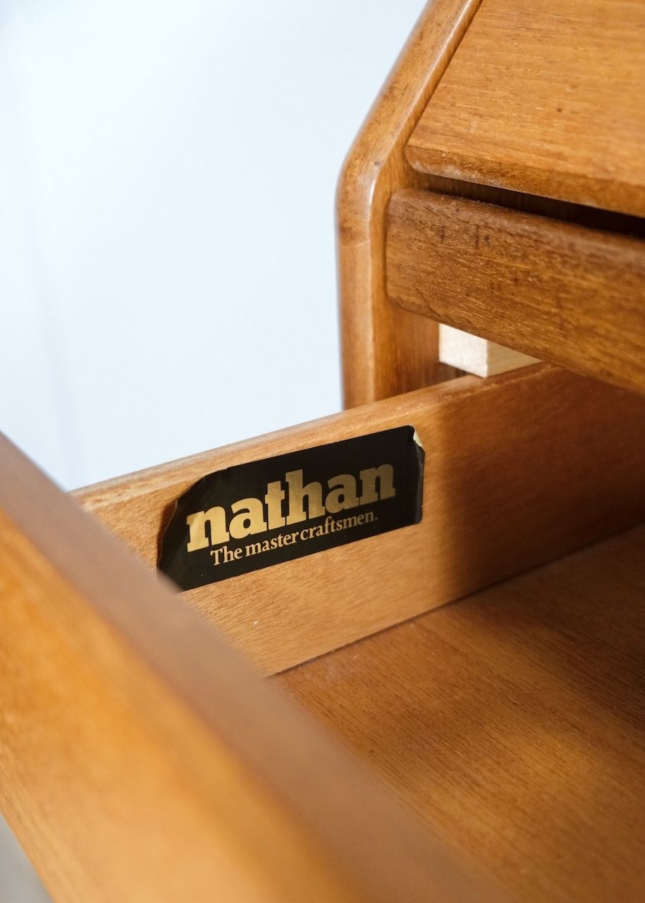 photo for sale Nathan Teak Bureau Chest Of Drawers