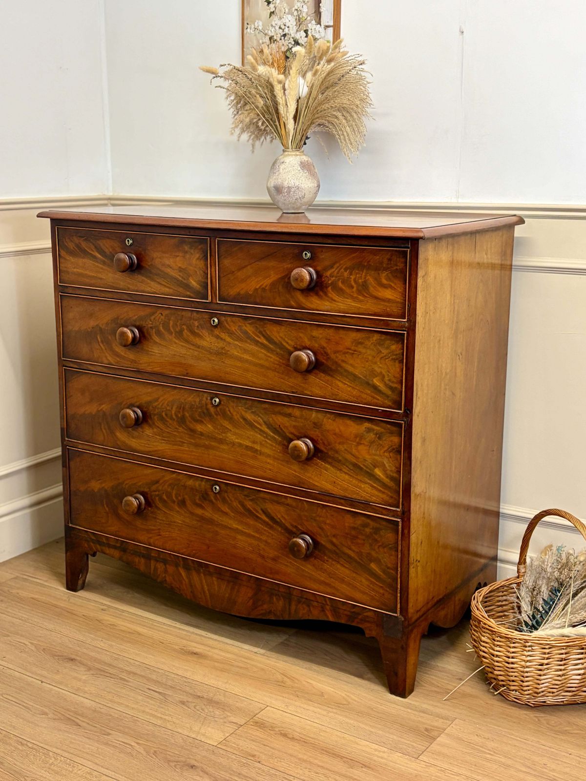 Antique Georgian Straight Front Chest Of Drawers photo vinterior