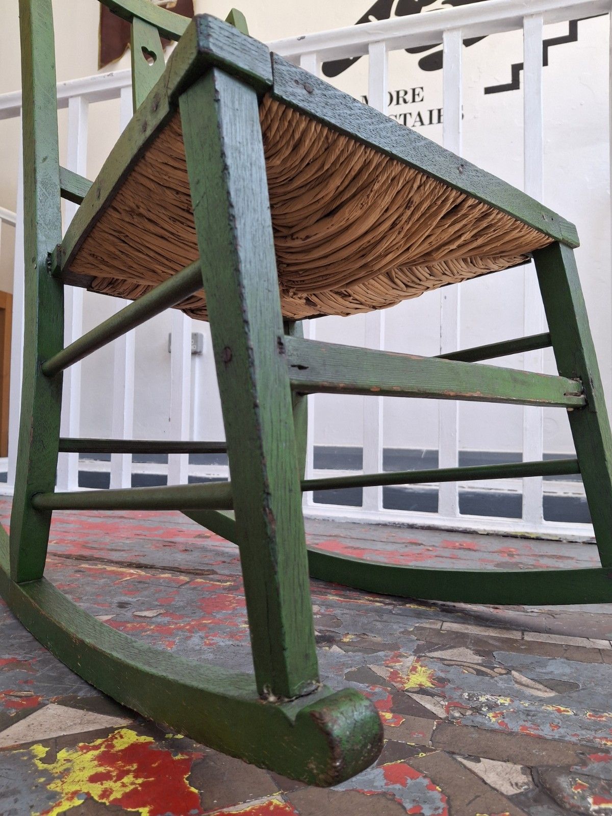 Early 20th Century Arts & Crafts Painted Rocking/Nursing Chair. photo buy