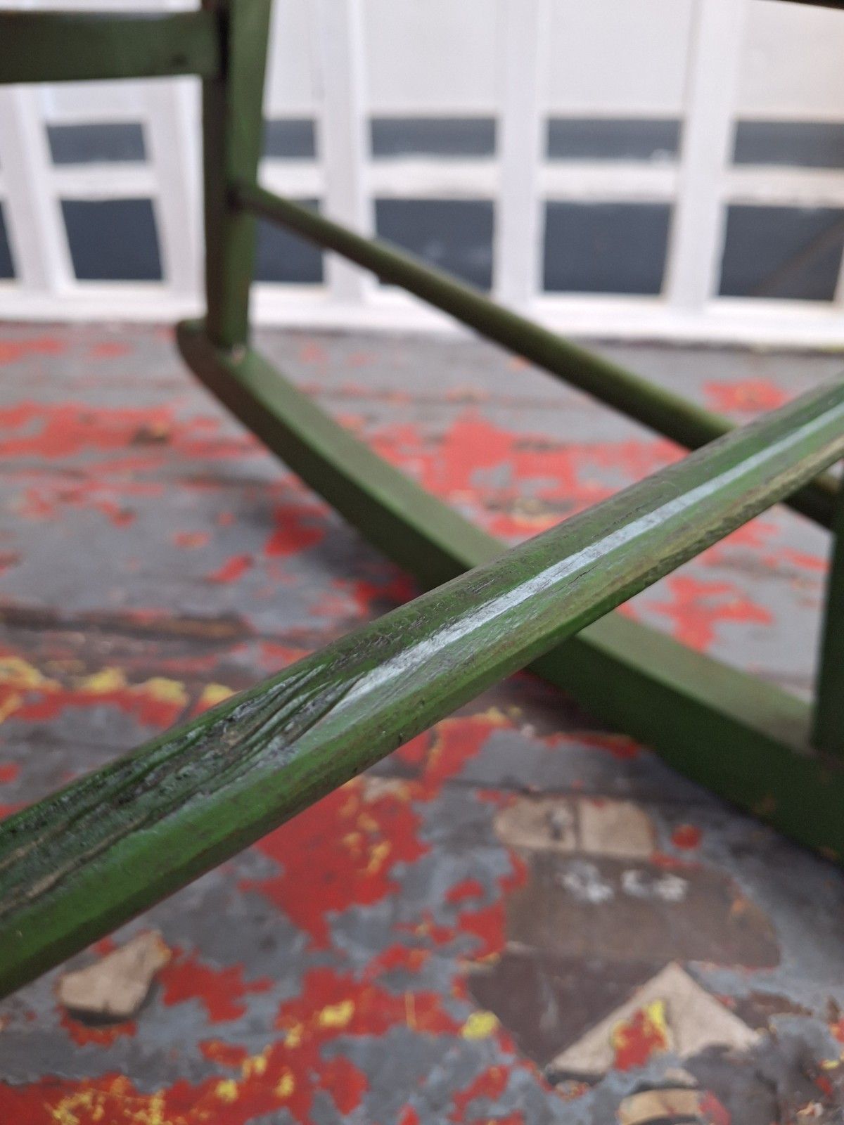 photo for sale Early 20th Century Arts & Crafts Painted Rocking/Nursing Chair.