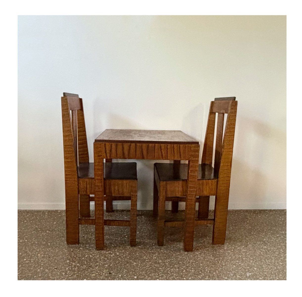 Art Deco Dutch Chairs And Table, 1930s, Set Of 34
