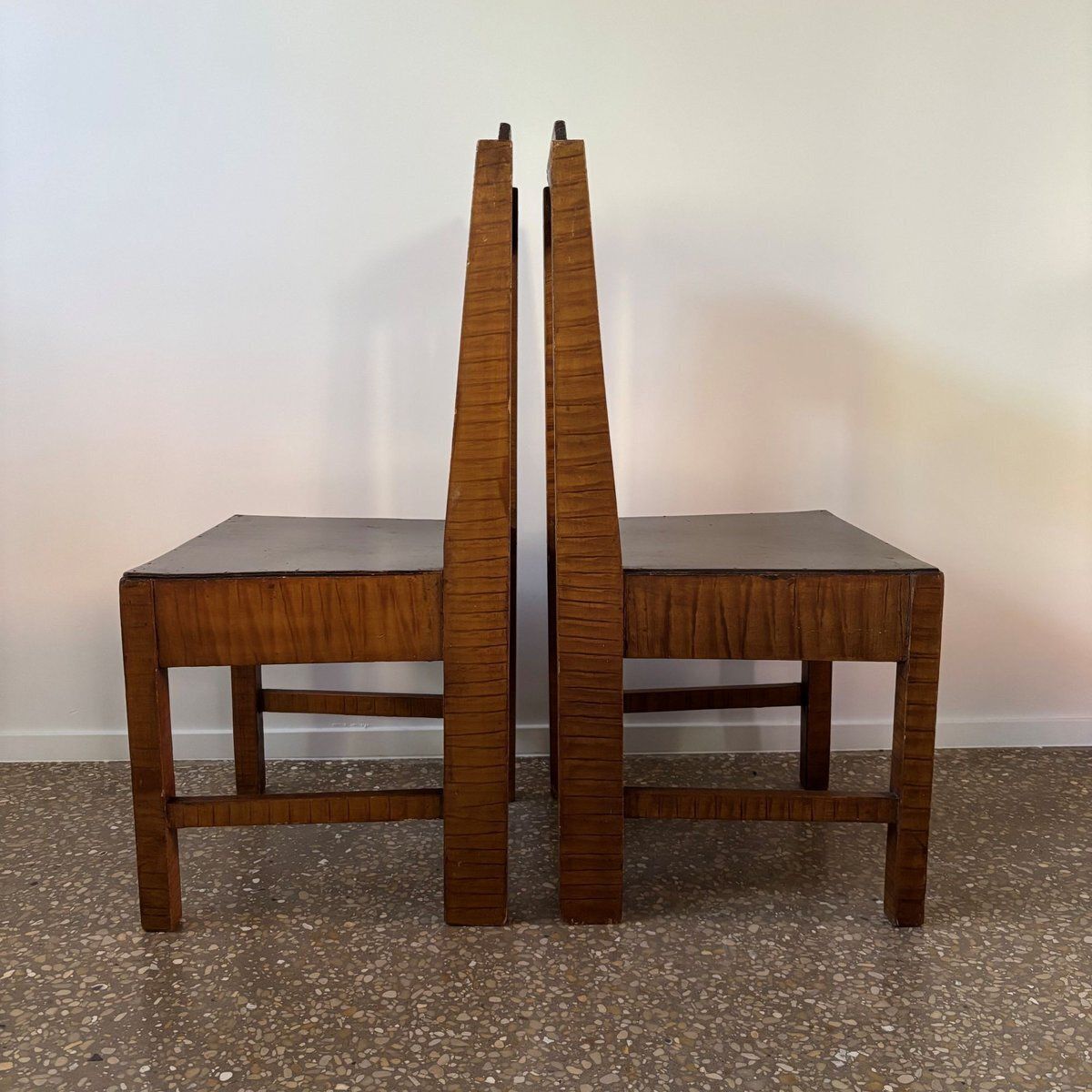 Art Deco Dutch Chairs And Table, 1930s, Set Of 34 photo for sale