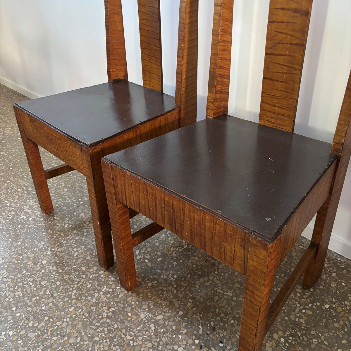 Art Deco Dutch Chairs And Table, 1930s, Set Of 34 photo Furniture