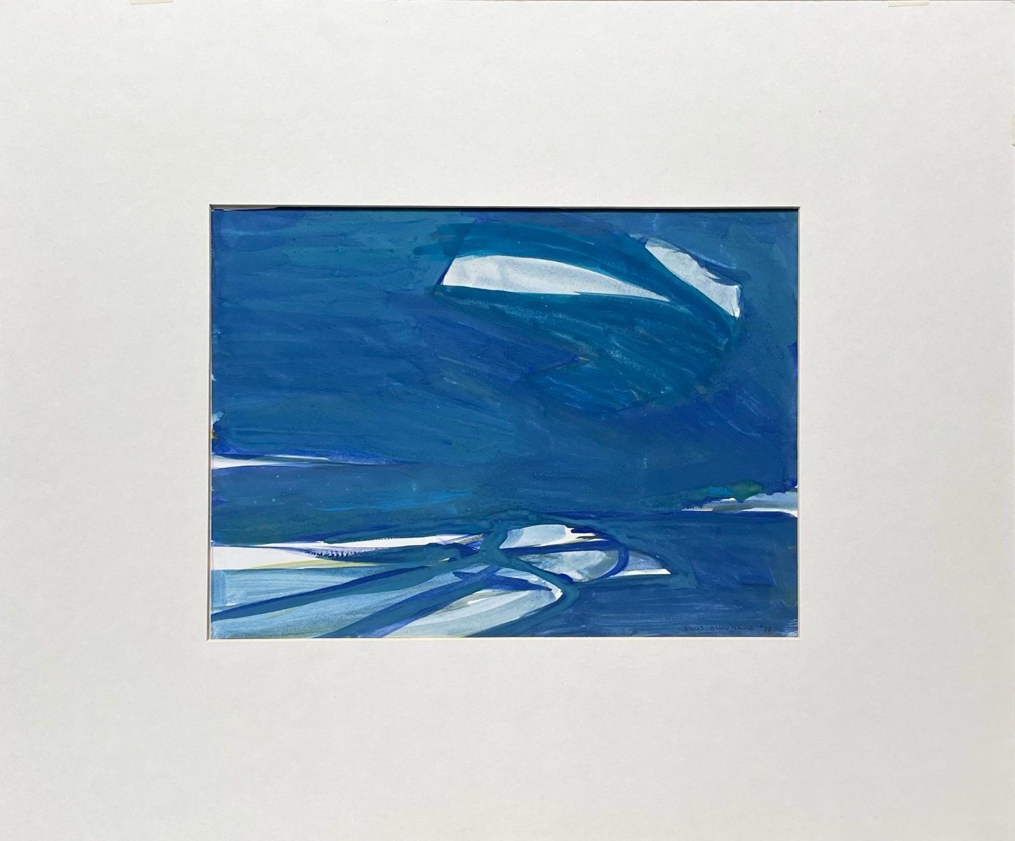 Paul Overhaus, Sea Nr. 5, 1977, Gouache photo 217.0