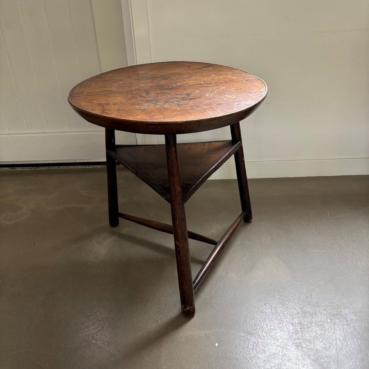 Antique Wooden Tripod Side Table, Late 18th Century photo furniture