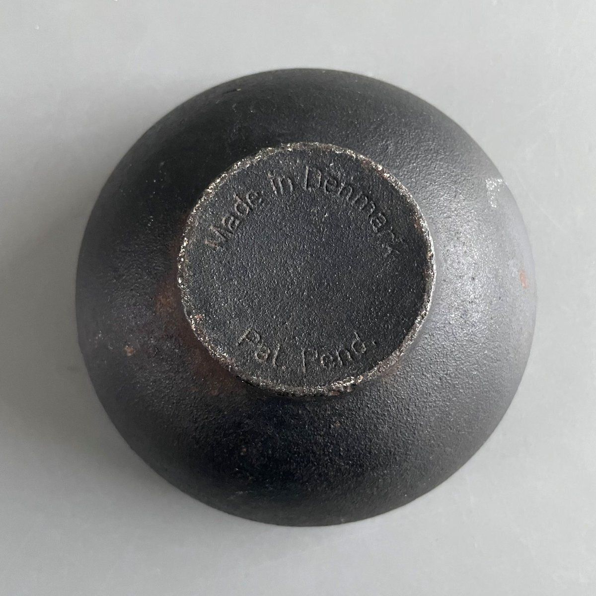Cast Iron Pumpkin Candleholder By Christel & Christer Holmgren For Illums Bilighus, Denmark, 1960s photo vintage