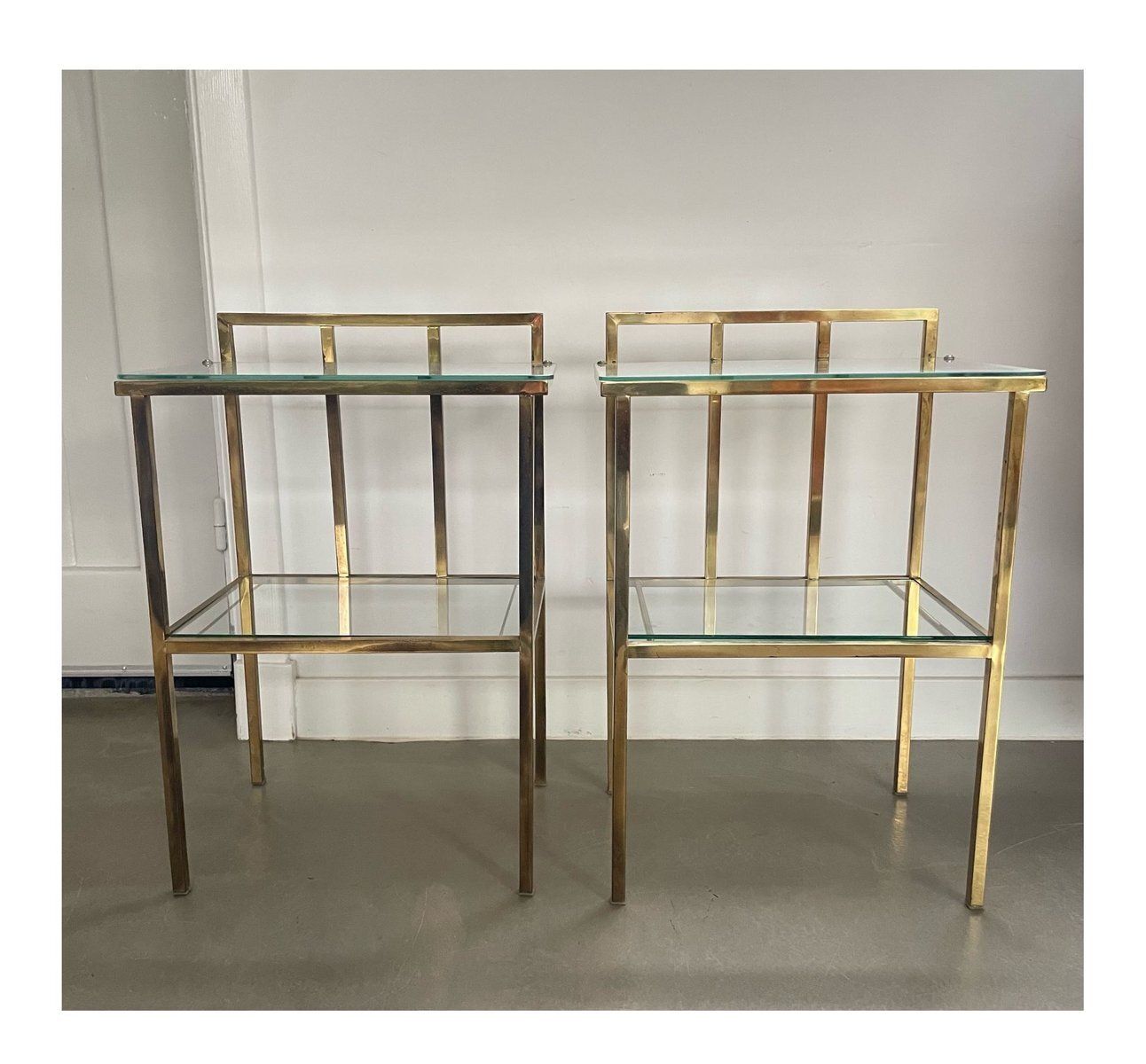 Mid Century Side Tables Attributed To Marc Duplantier, France, 1960s, Set Of 2