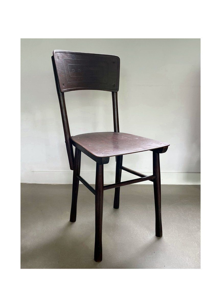 Wooden Bistro Chair From Jacob & Josef Kohn, 1930s photo Furniture
